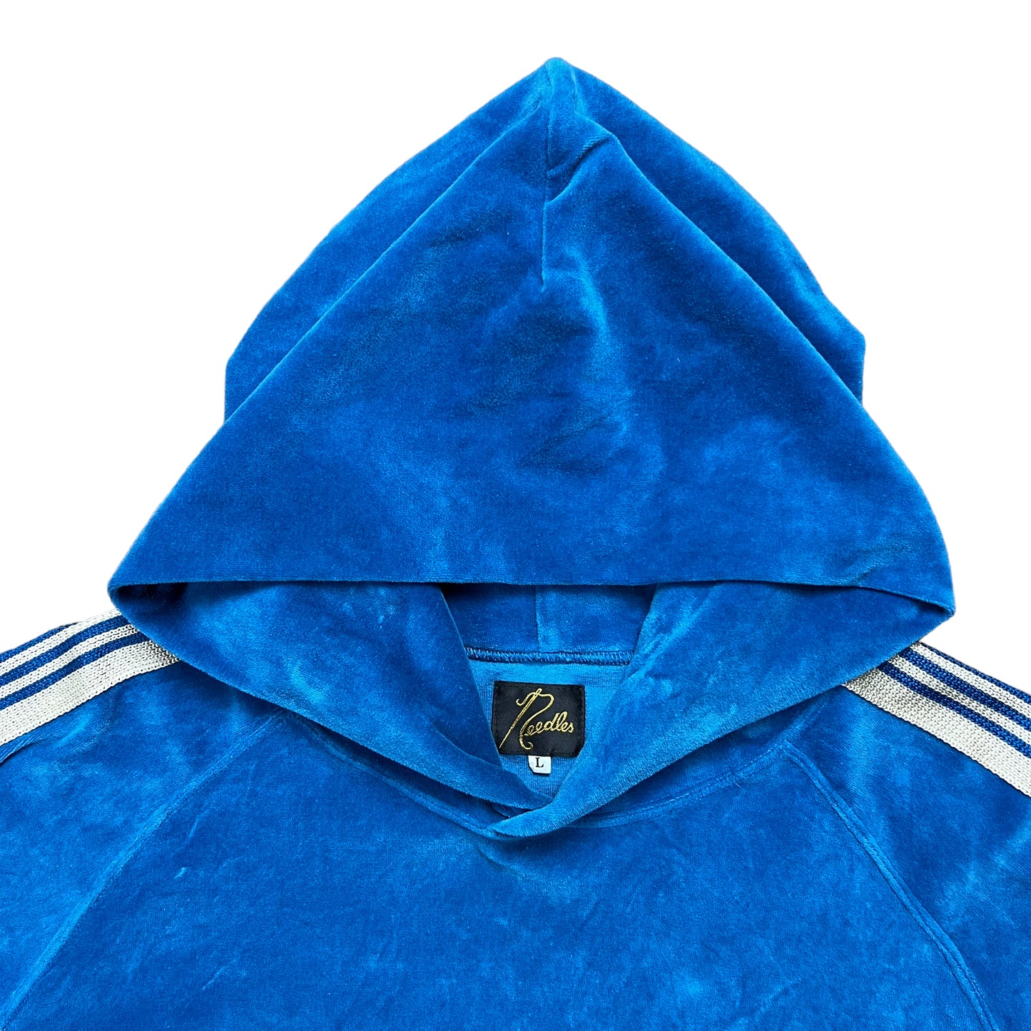 Needles Blue Velour Track Hoodie - L