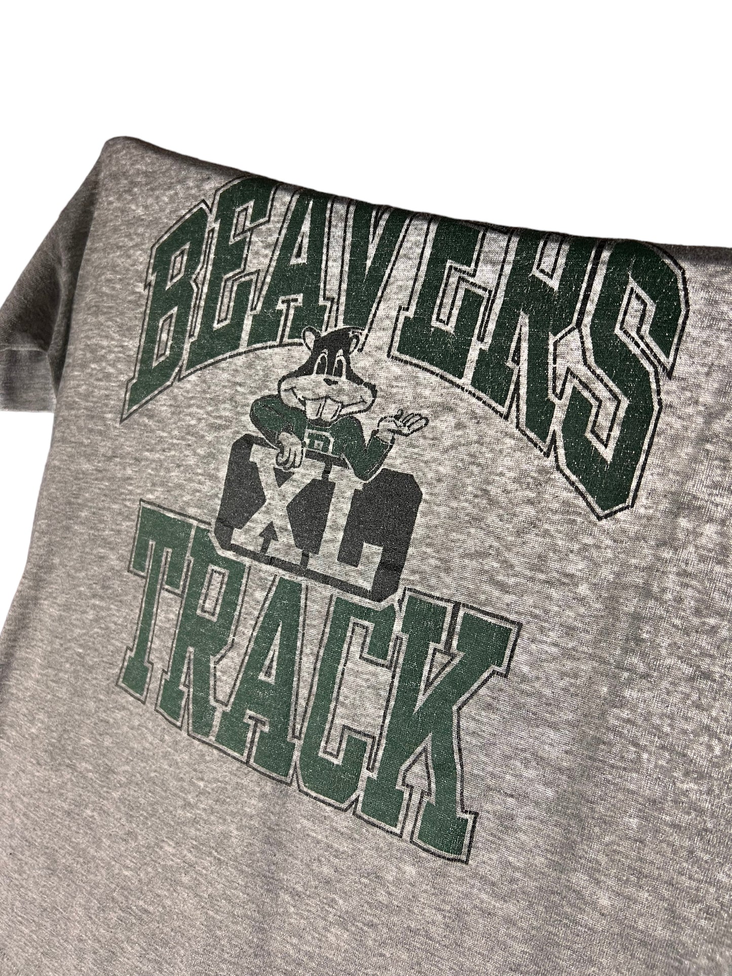 Paper Thin Beavers Track Russell T-shirt - L