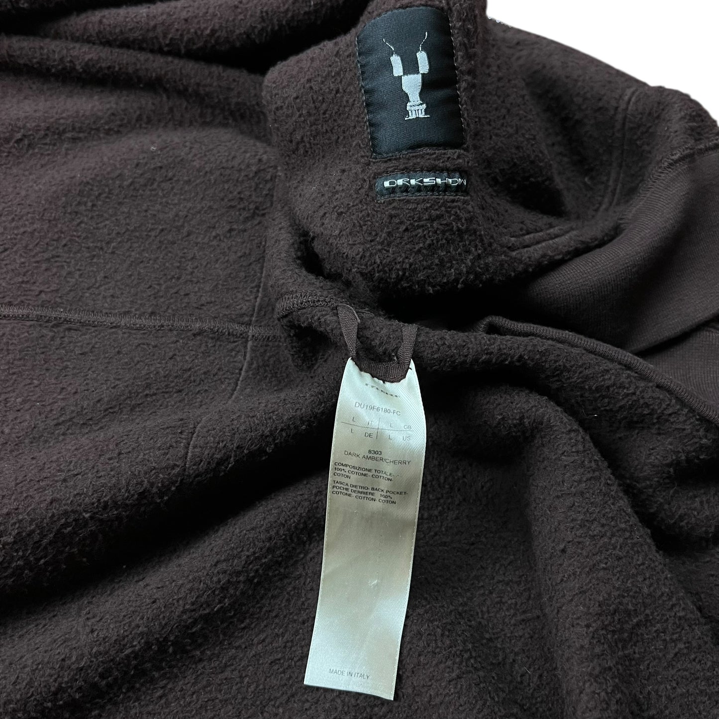 Rick Owens DRKSHDW Sleeveless Gimp Hoodie - L
