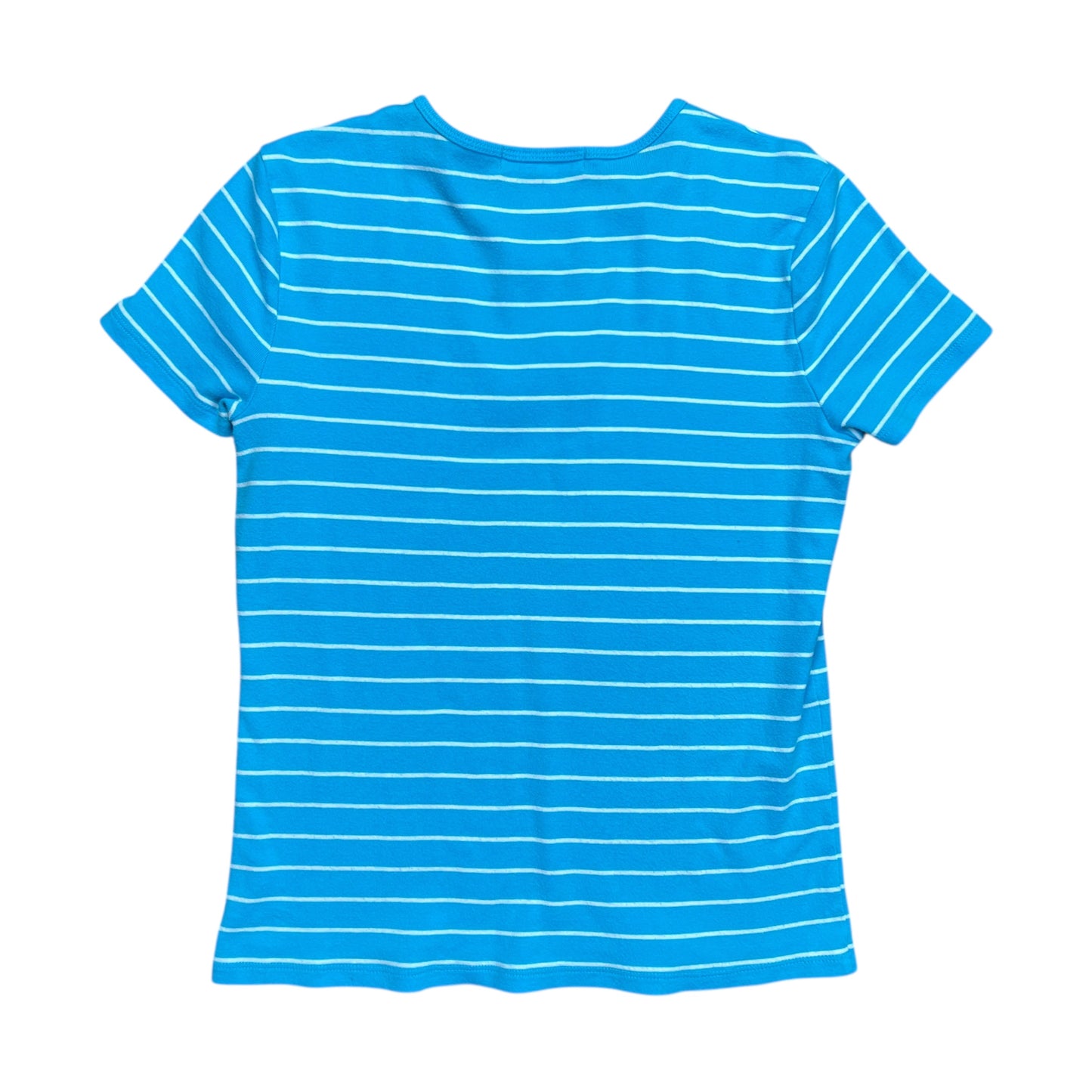 Lauren Ralph Lauren Teal Striped Shirt - S