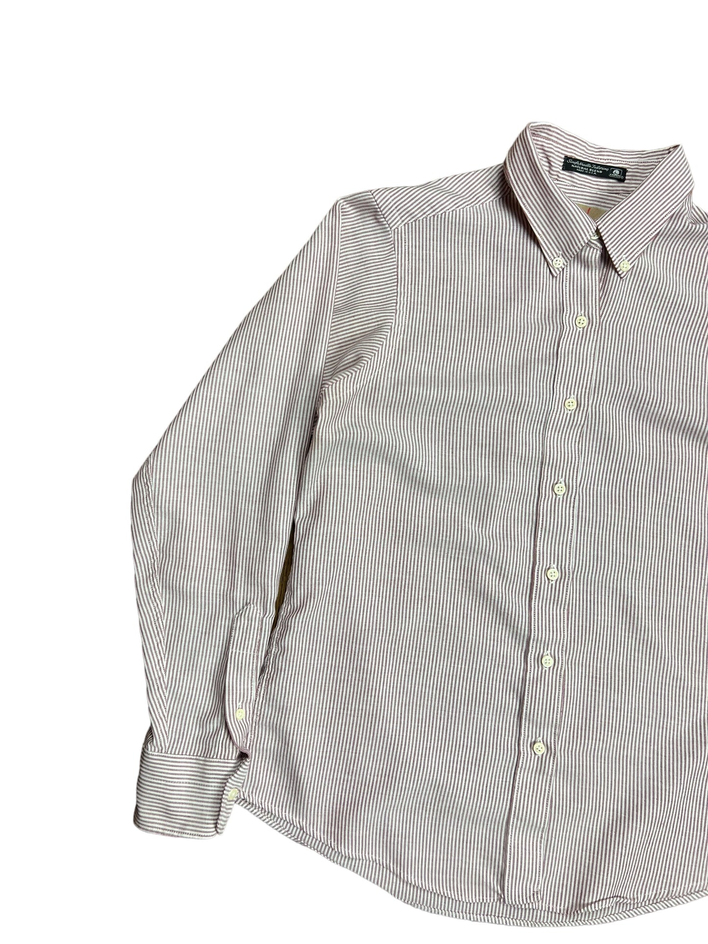 J. Crew Red Striped Button-up Shirt - M