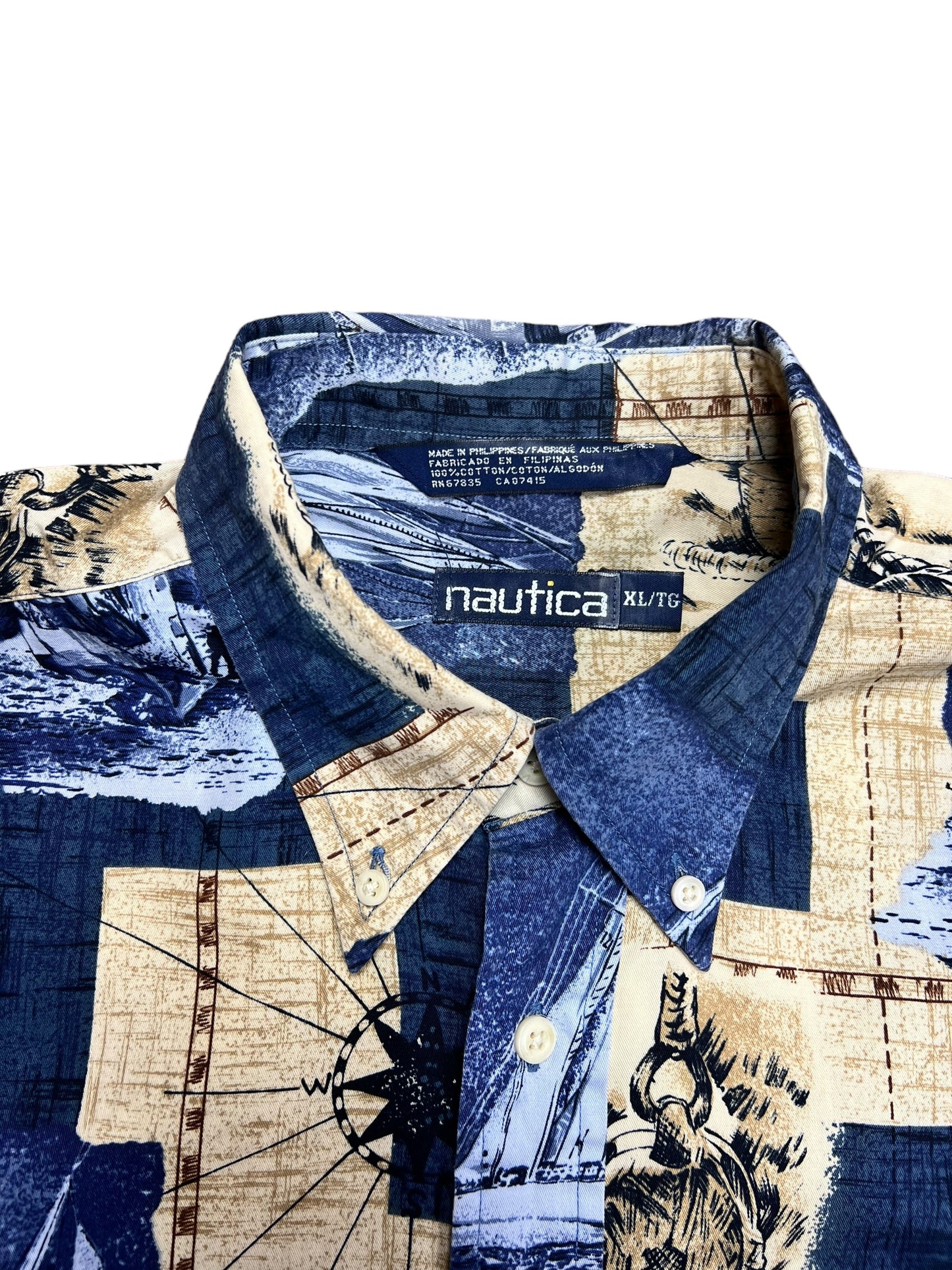 Nautica Sailing Button-up Shirt - XXL