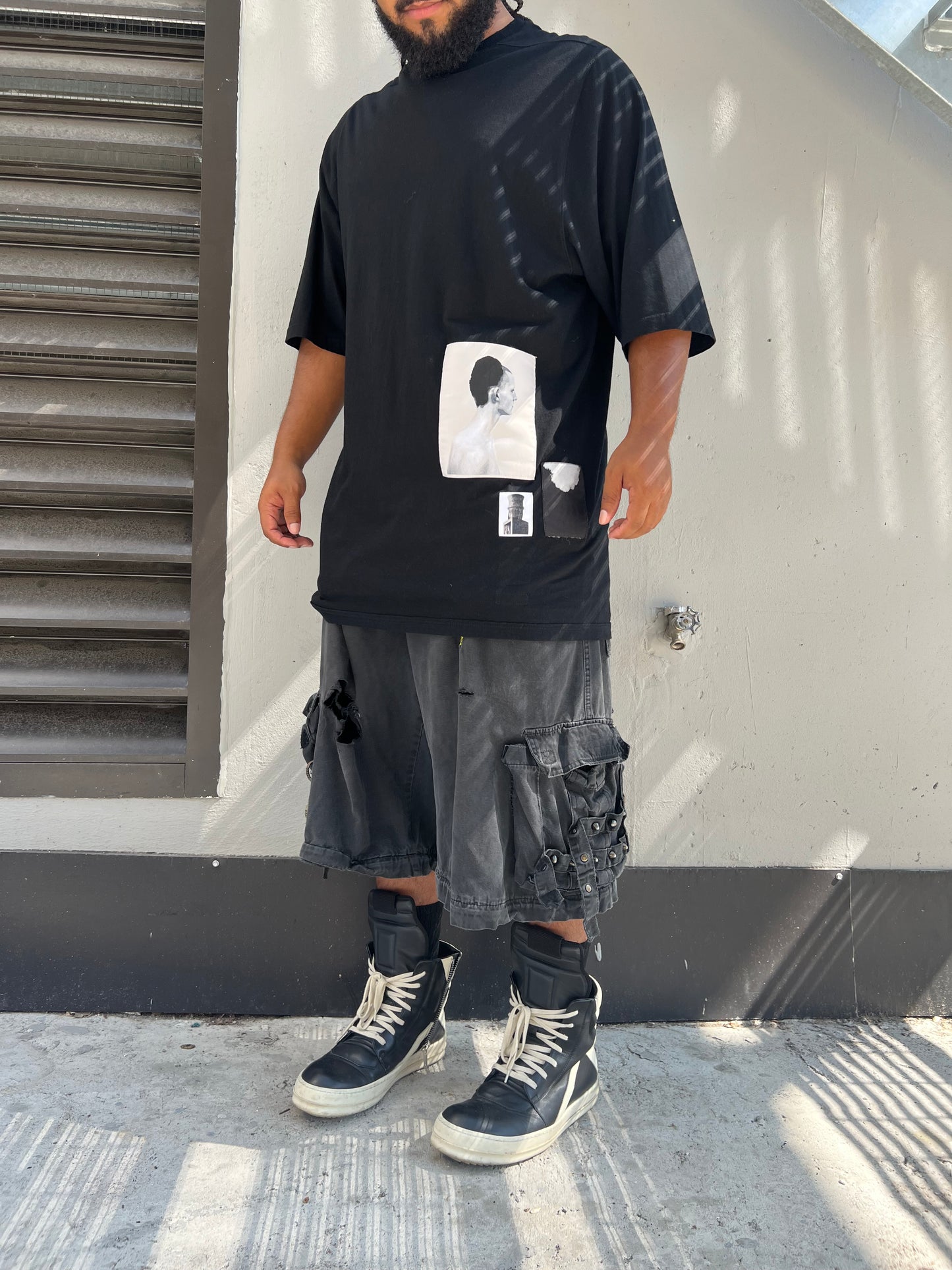 Rick Owens DRKSHDW Photo Patch Jumbo T-shirt - XL
