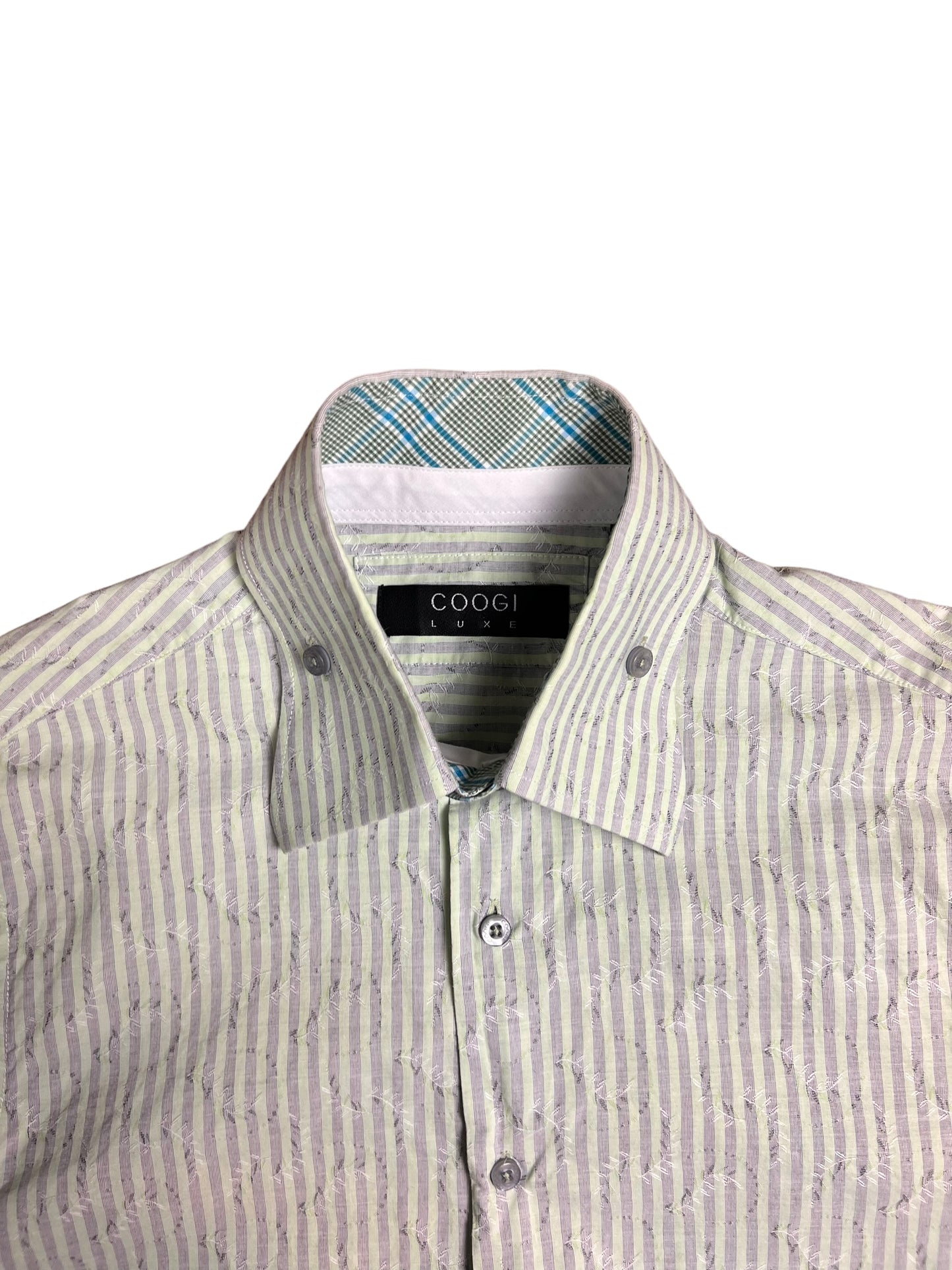 Coogi Luxe Striped Dress Shirt - L