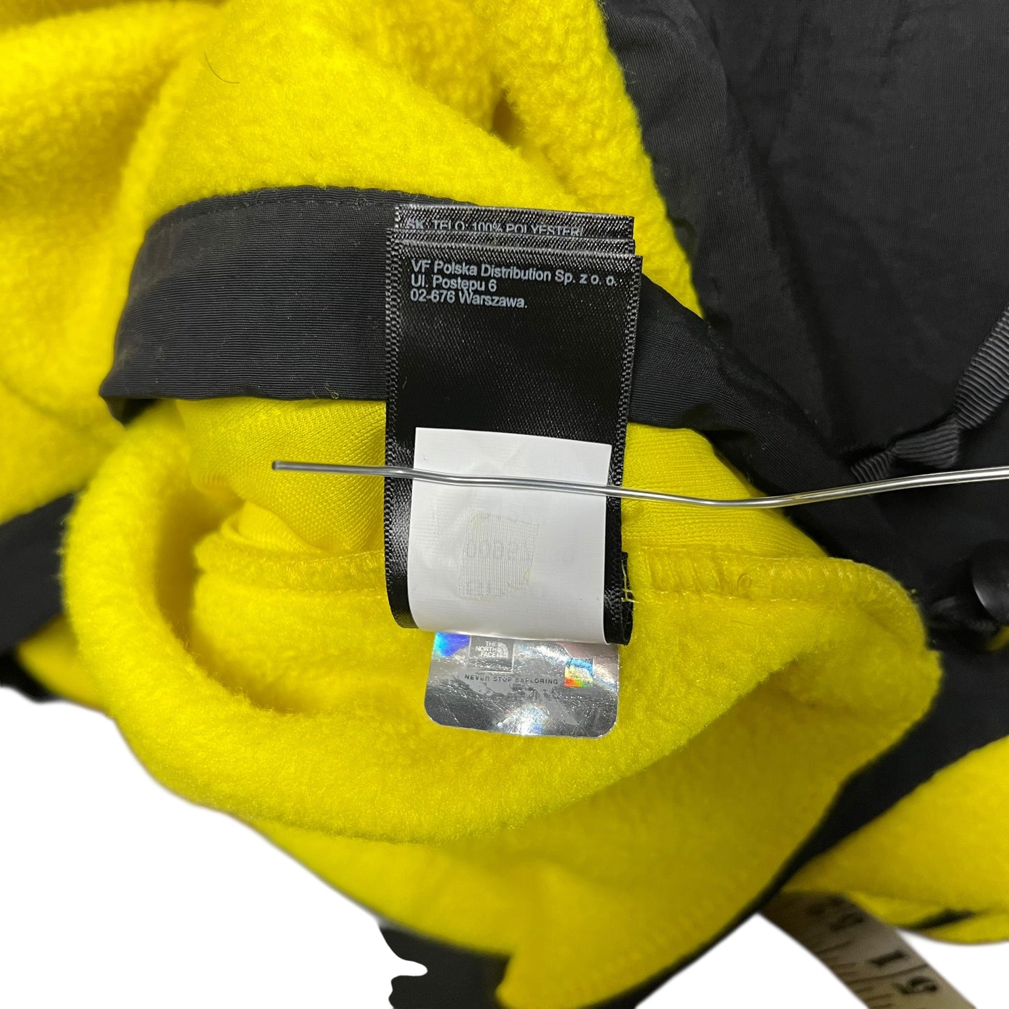 The North Face Neon Yellow Denali Fleece Jacket - M