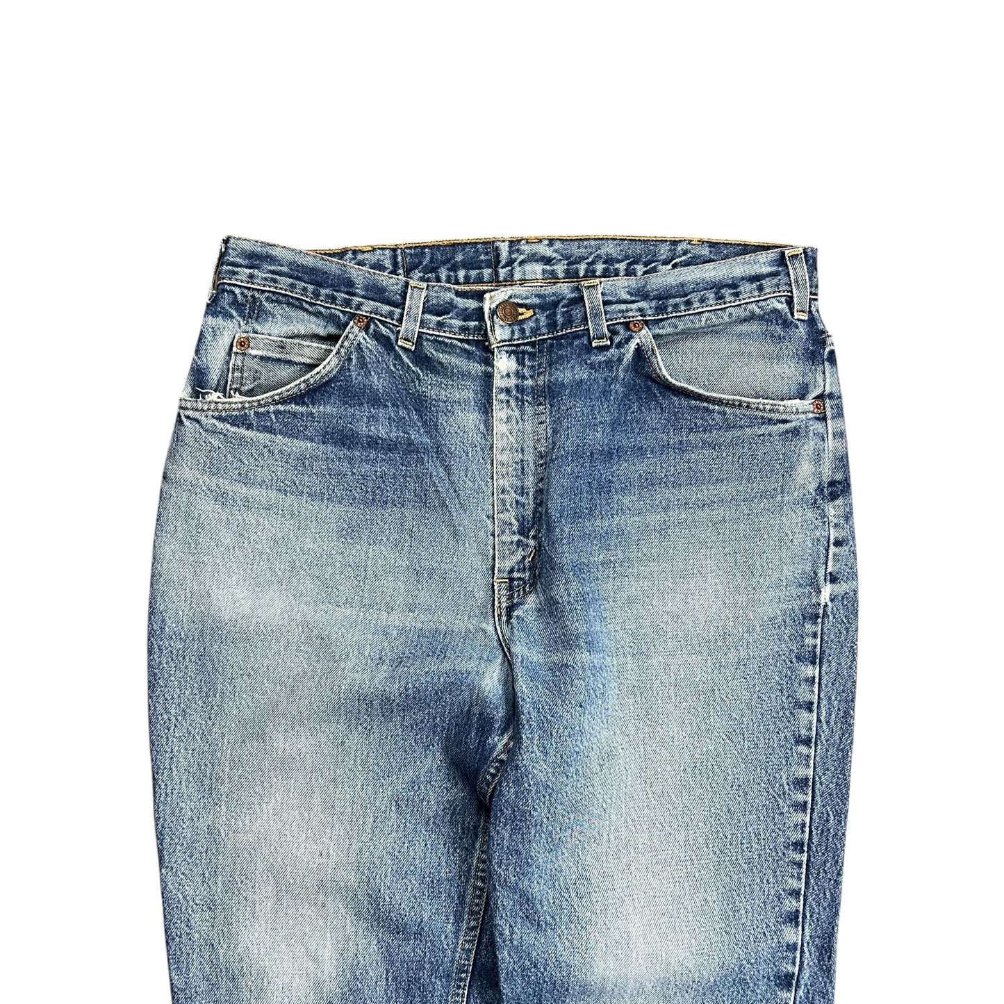 Levi's Faded Orange Tab Blue Jeans - 34"