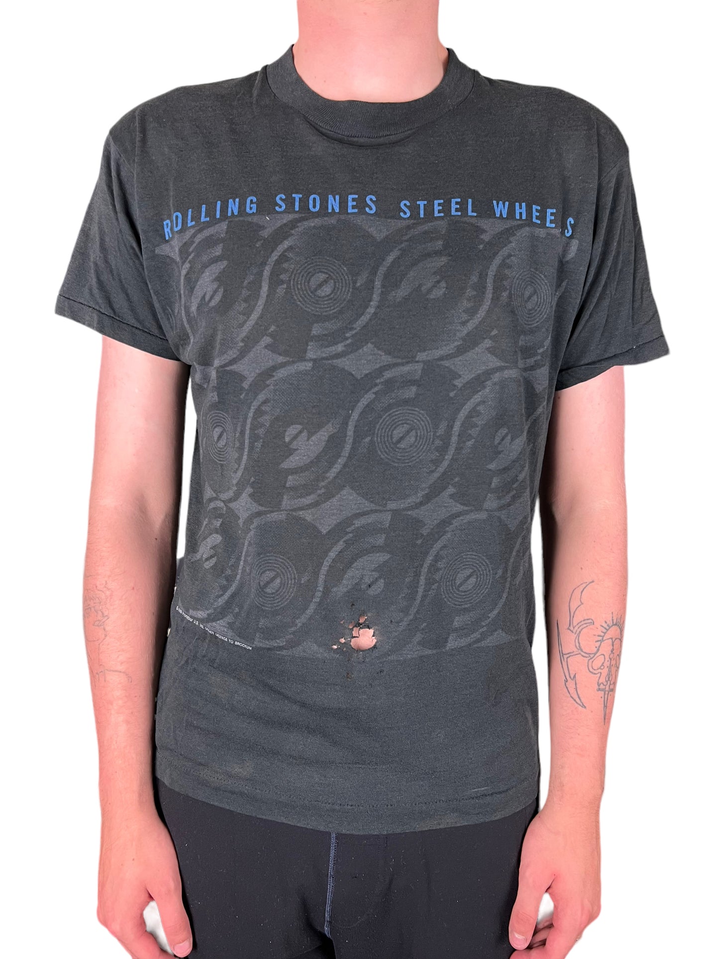 1989 Paper Thin Rolling Stones Canadian Tour T-shirt - M