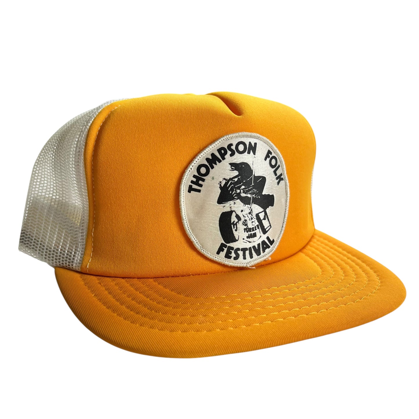 Yellow & White Thompson Folk Festival Trucker Hat