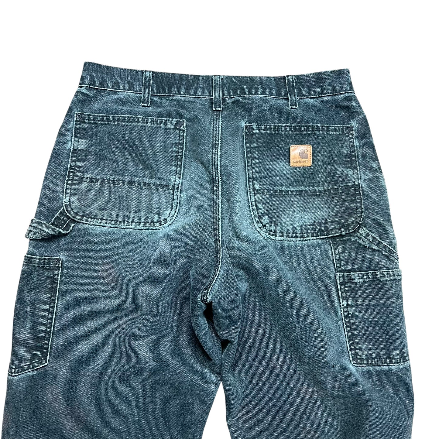 Carhartt Faded & Distressed Black Work Pants - 30"