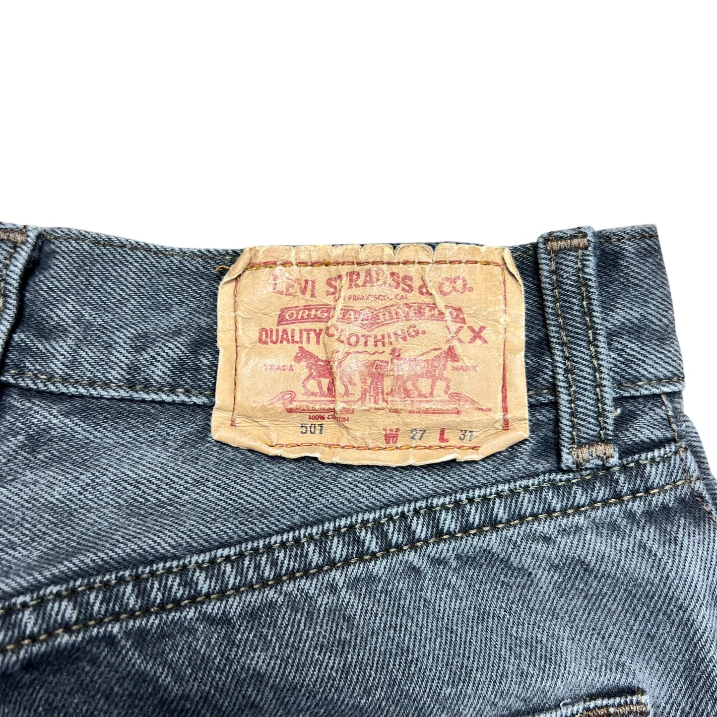 Levi’s 501XX Faded Black Jeans - 24”