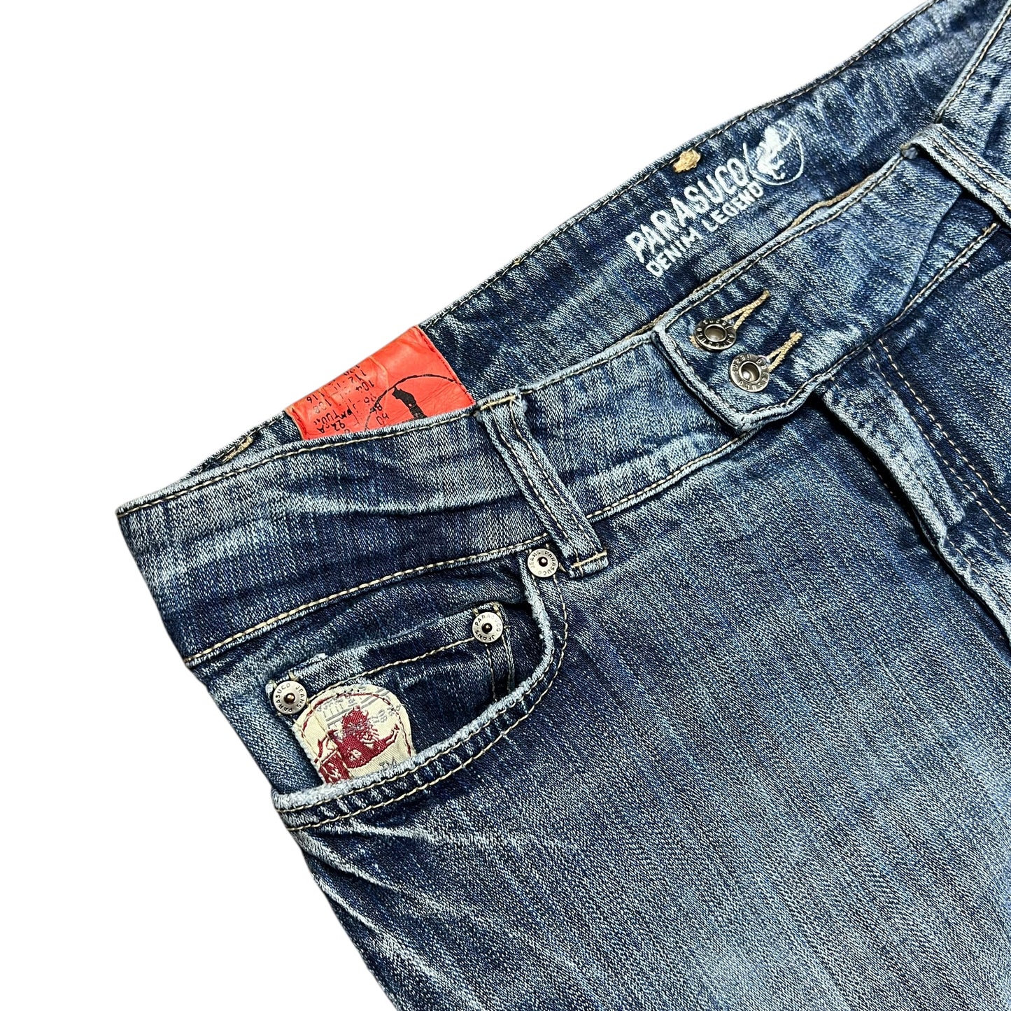 Parasuco Faded Light Wash Flared Jeans - 33"