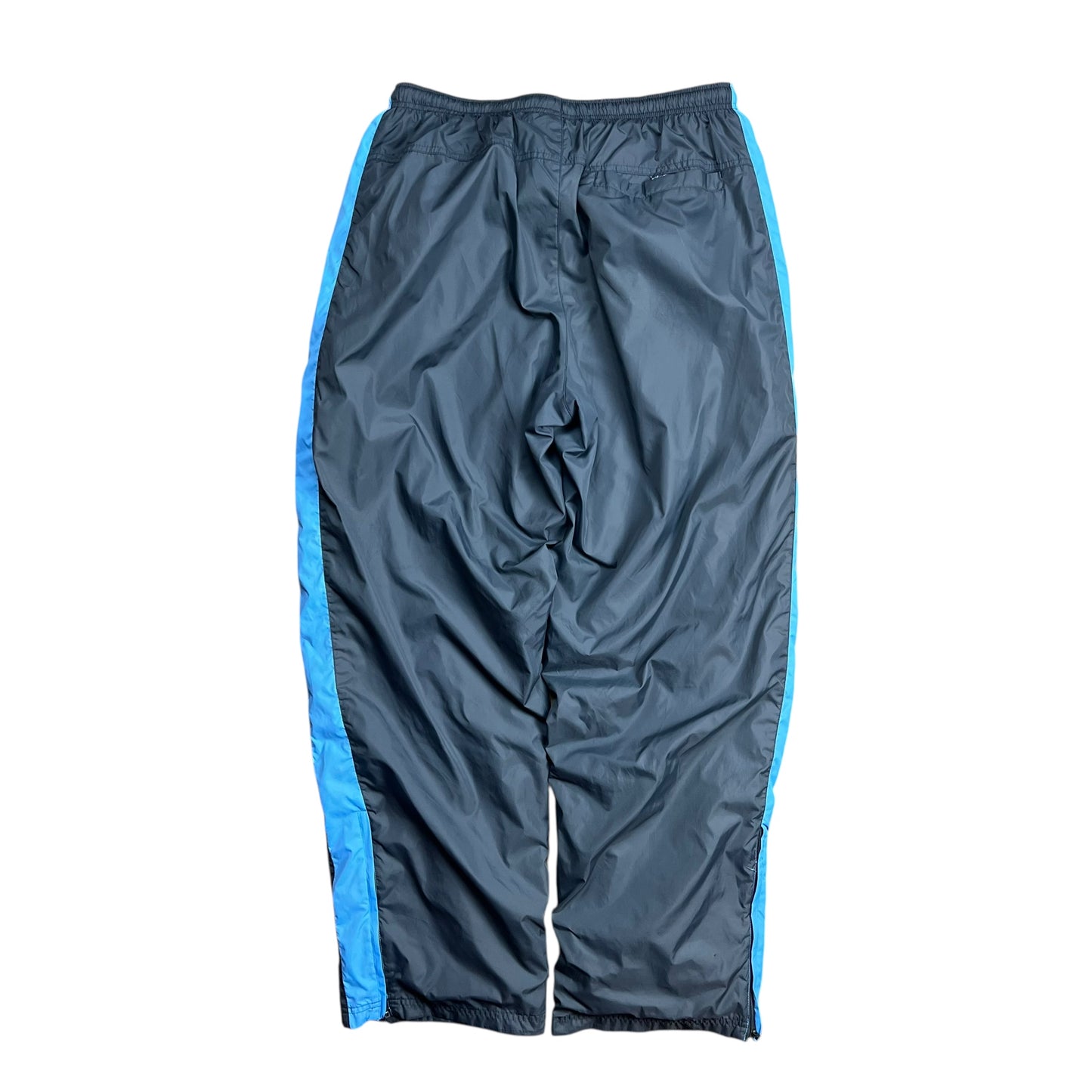Nike Baggy Grey & Baby Blue Track Pants - XL