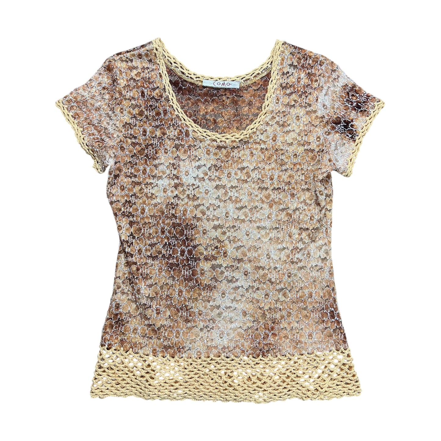 COMO Laced Flower Top - M