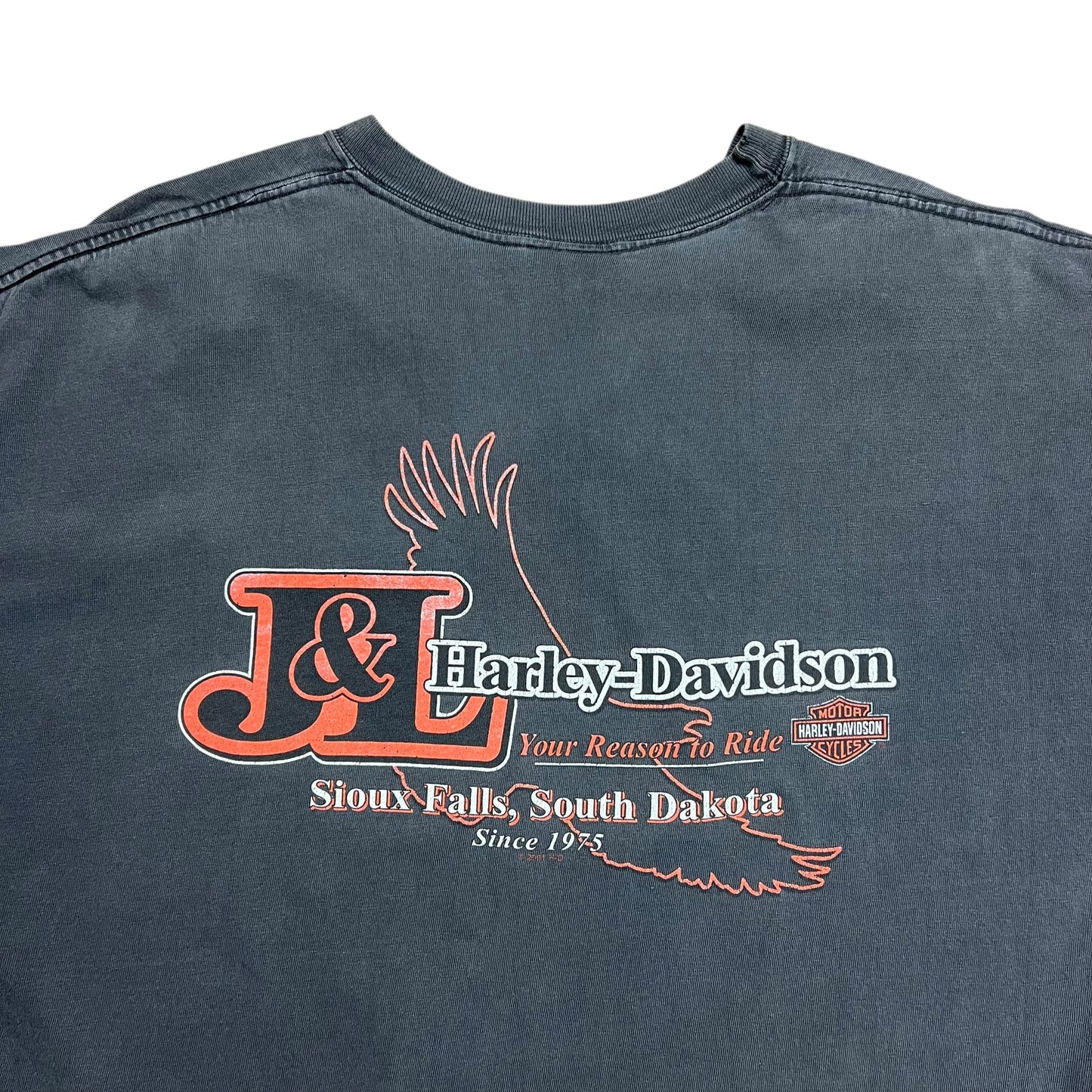 2001 Harley-Davidson Live To Ride Faded T-shirt - L