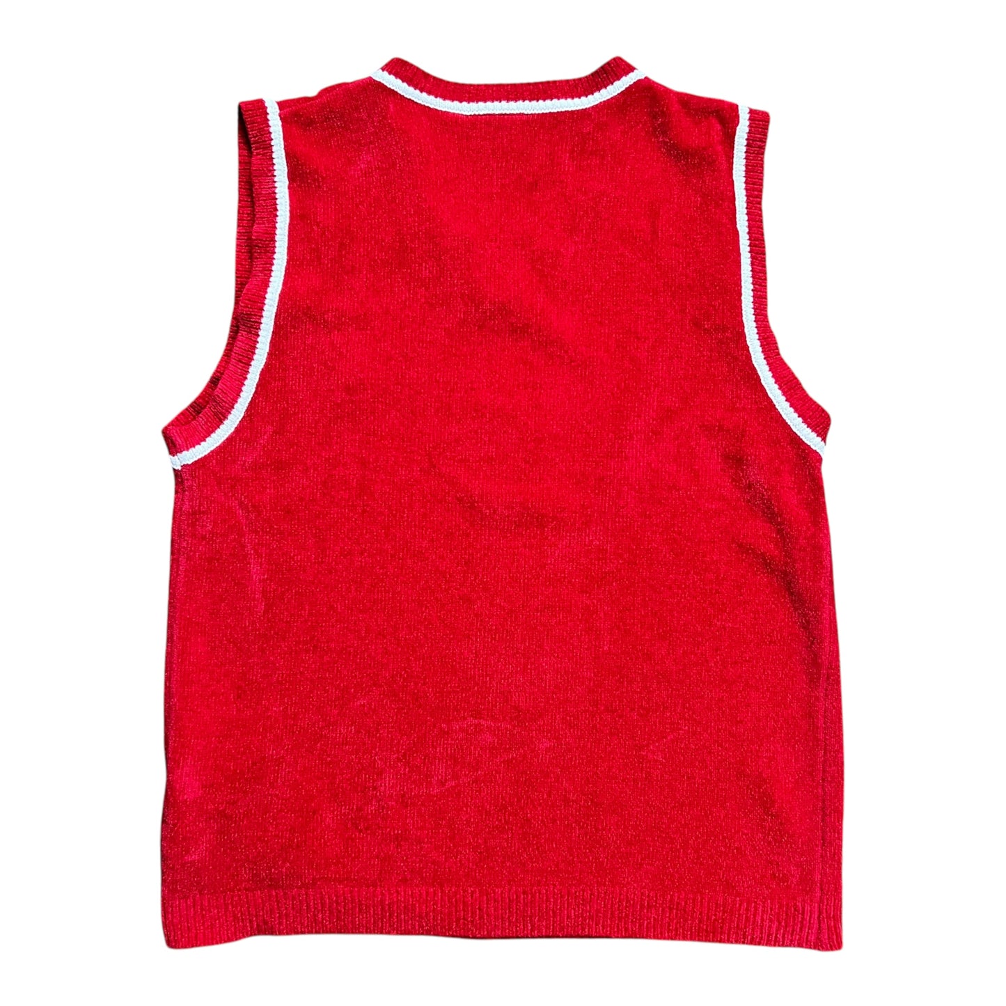 Southpole Red Chenille Vest - L