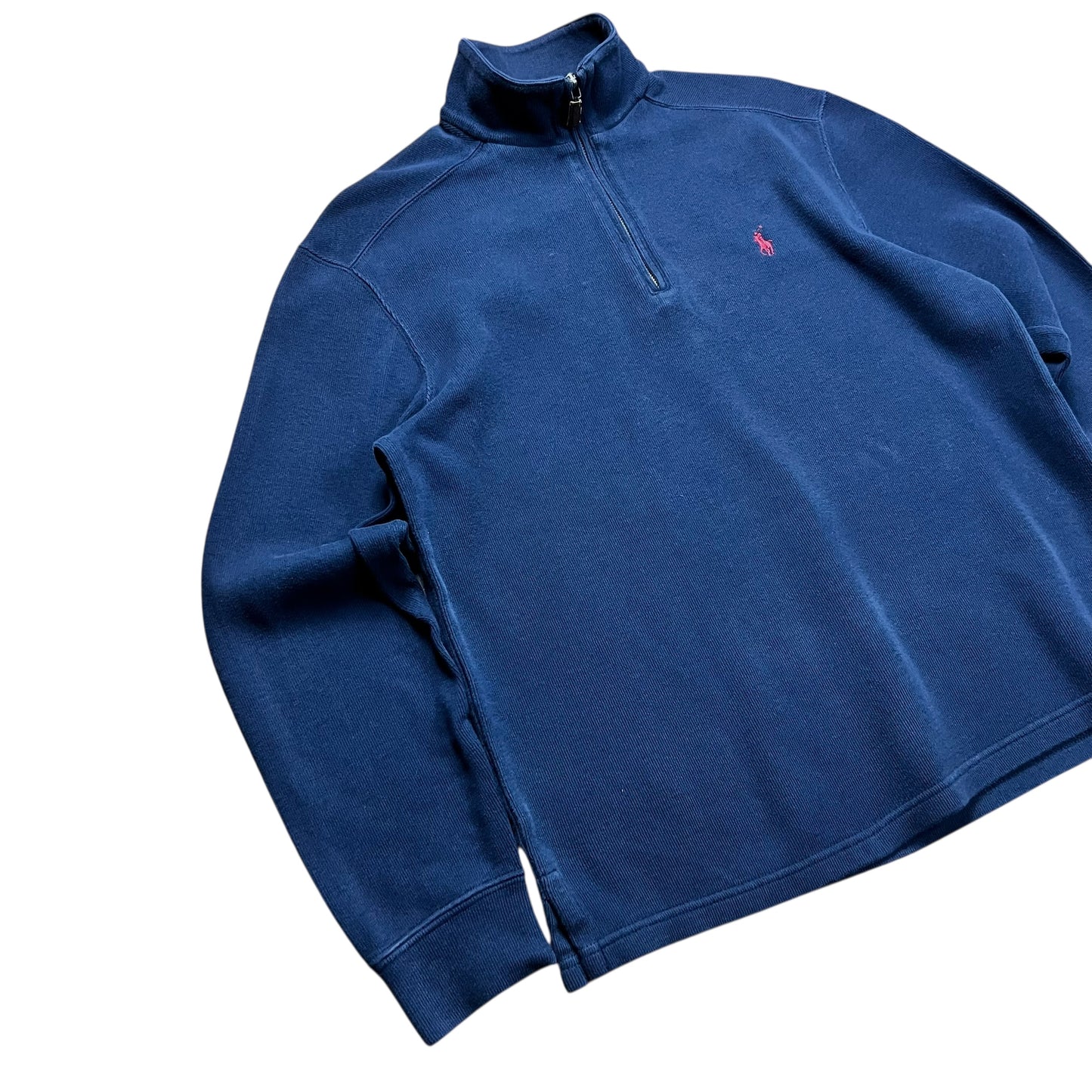 Polo Ralph Lauren Navy Quarter-Zip Sweatershirt - M