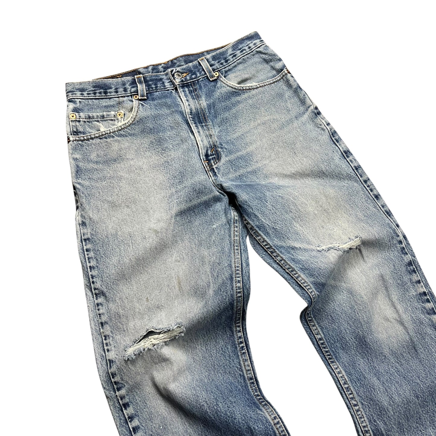 Levi’s 505 Faded & Distressed Light Wash Jeans - 30”