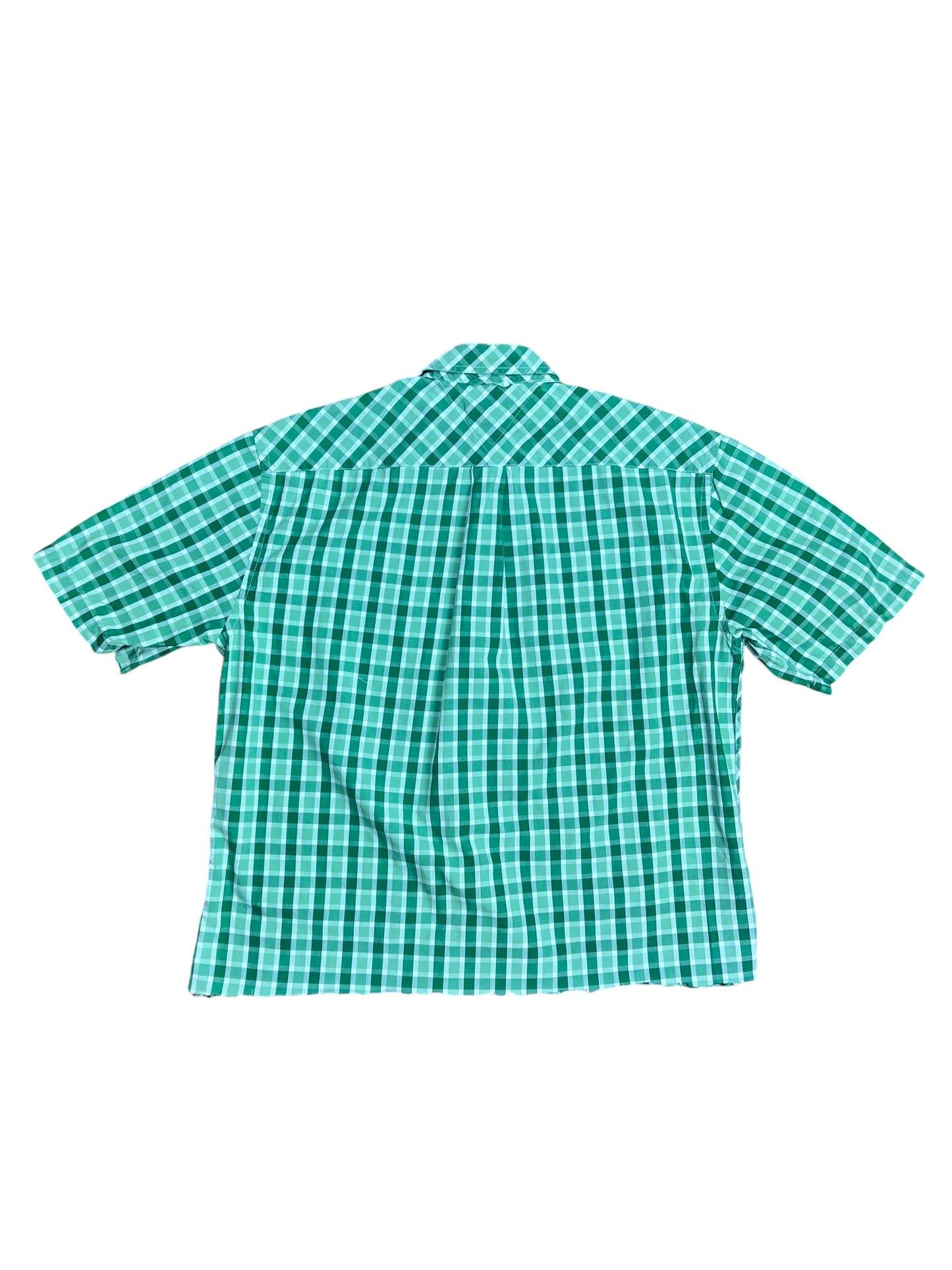 Tommy Hilfiger Boxy Green Checkered Button-up Shirt - L