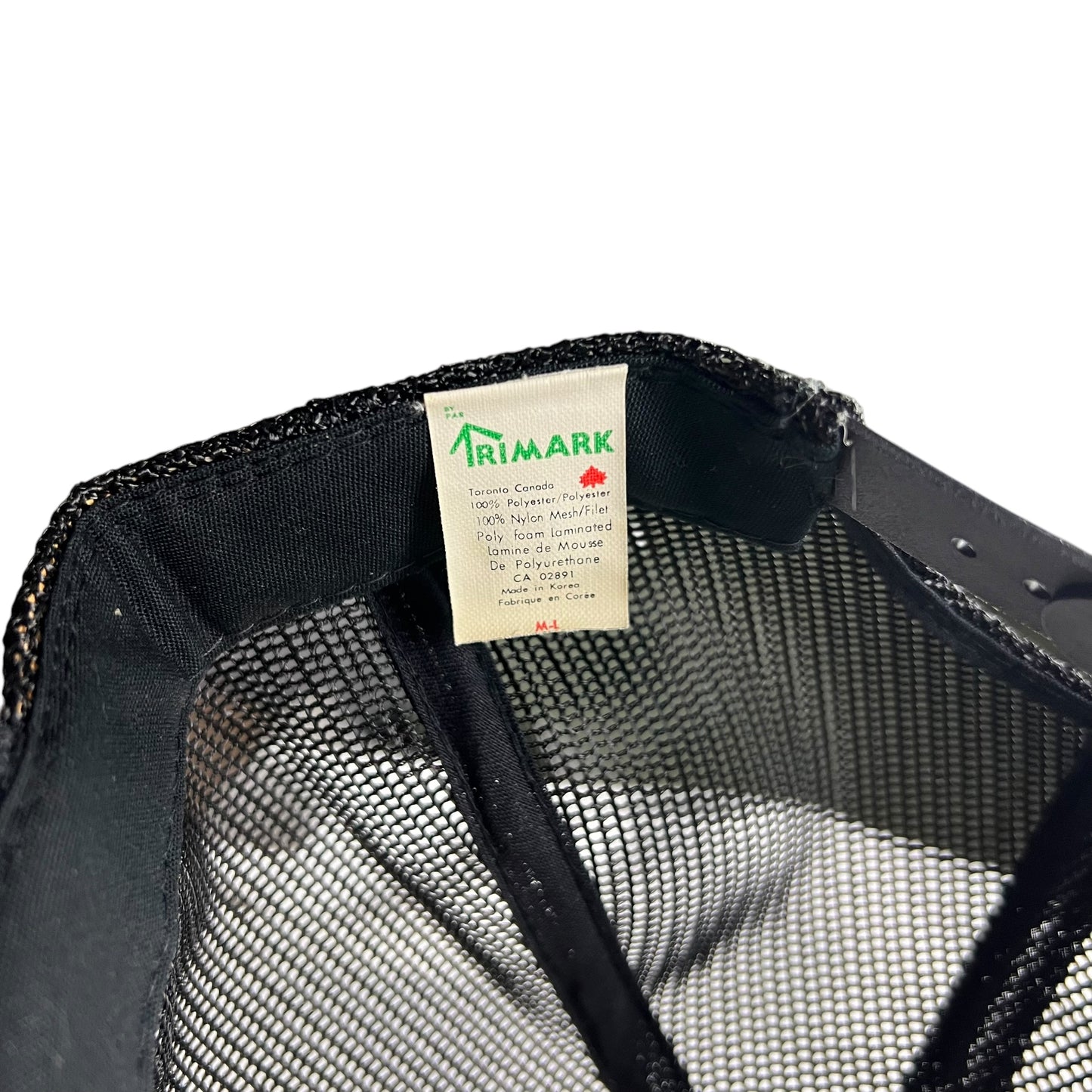 Black & White Vedder Laundromat Trucker Hat