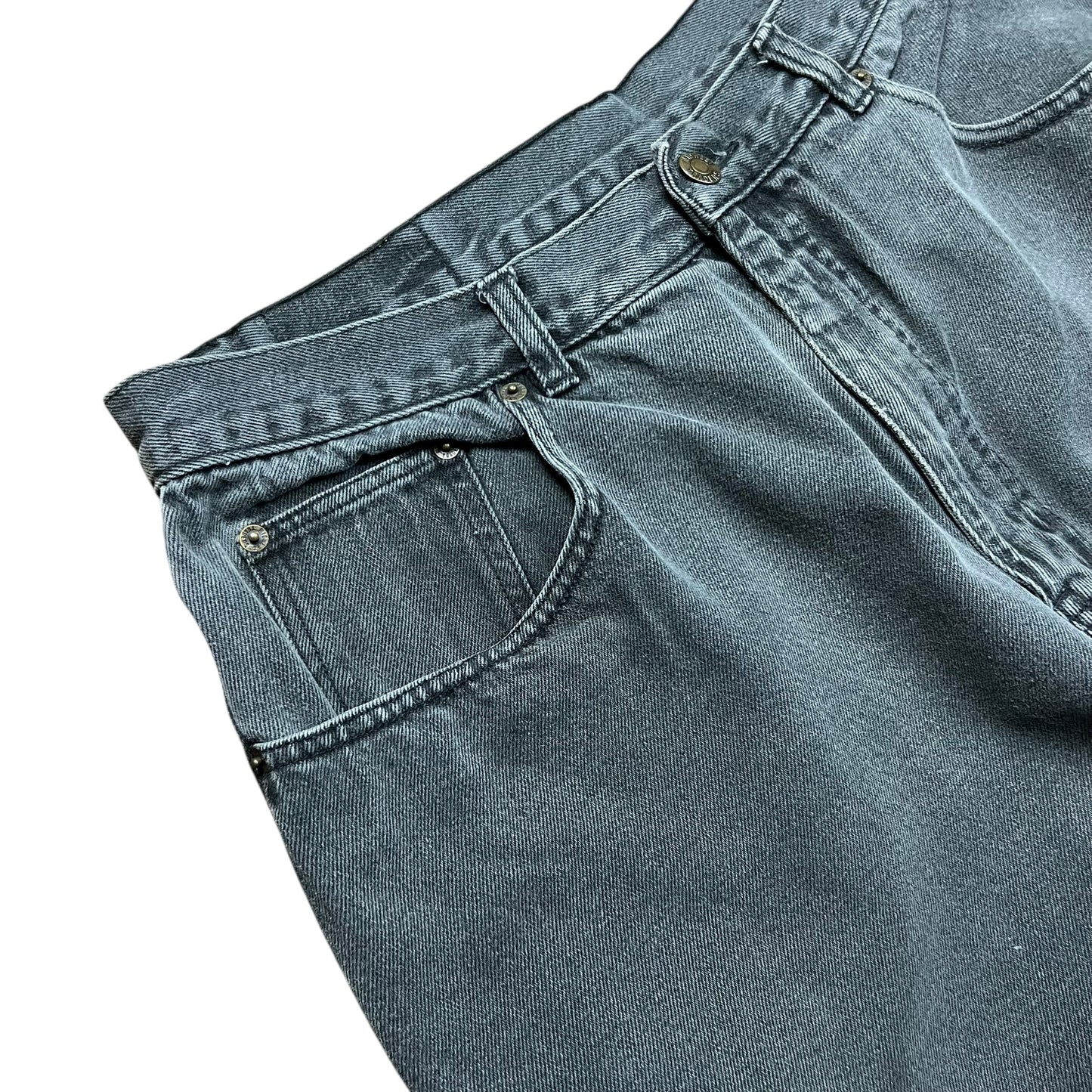 Midwest Traders Faded Black Jean Shorts - 34"