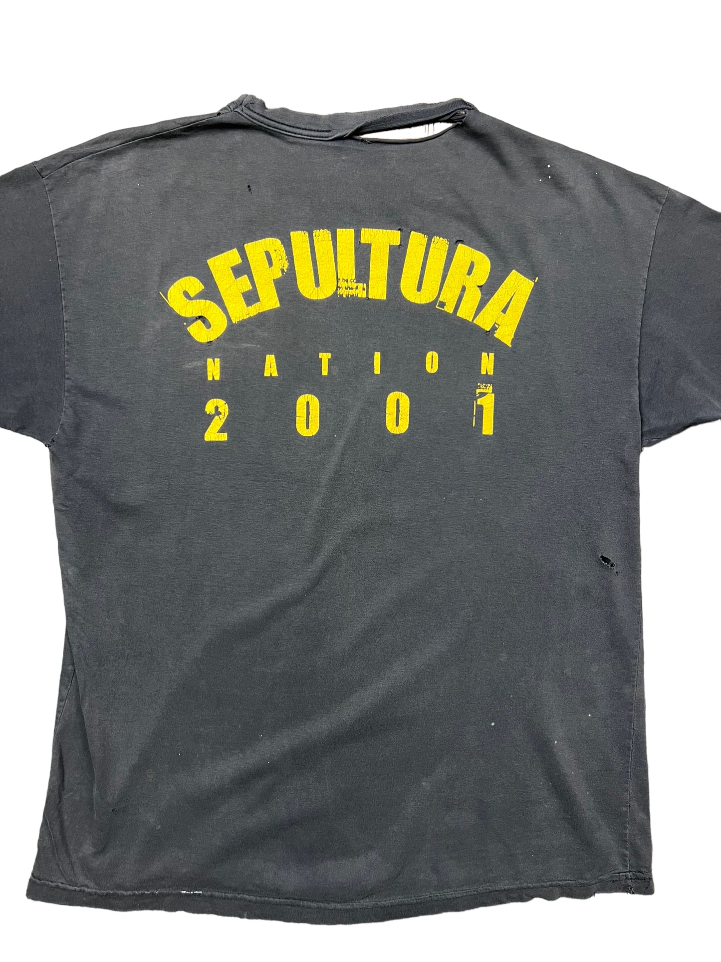 Faded 2001 Sepultura Tour T-shirt - L