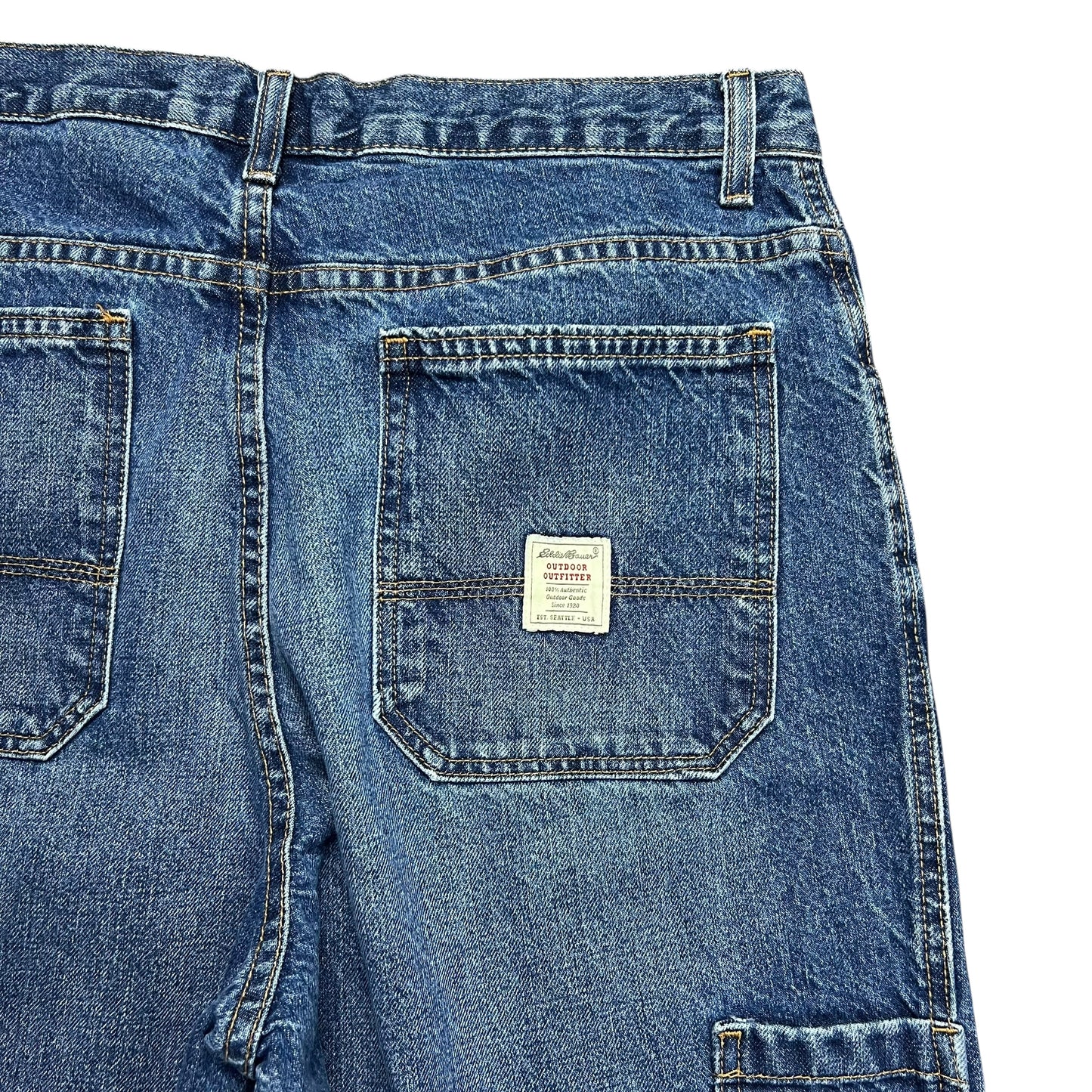 Eddie Bauer Faded Blue Jean Shorts - 32"