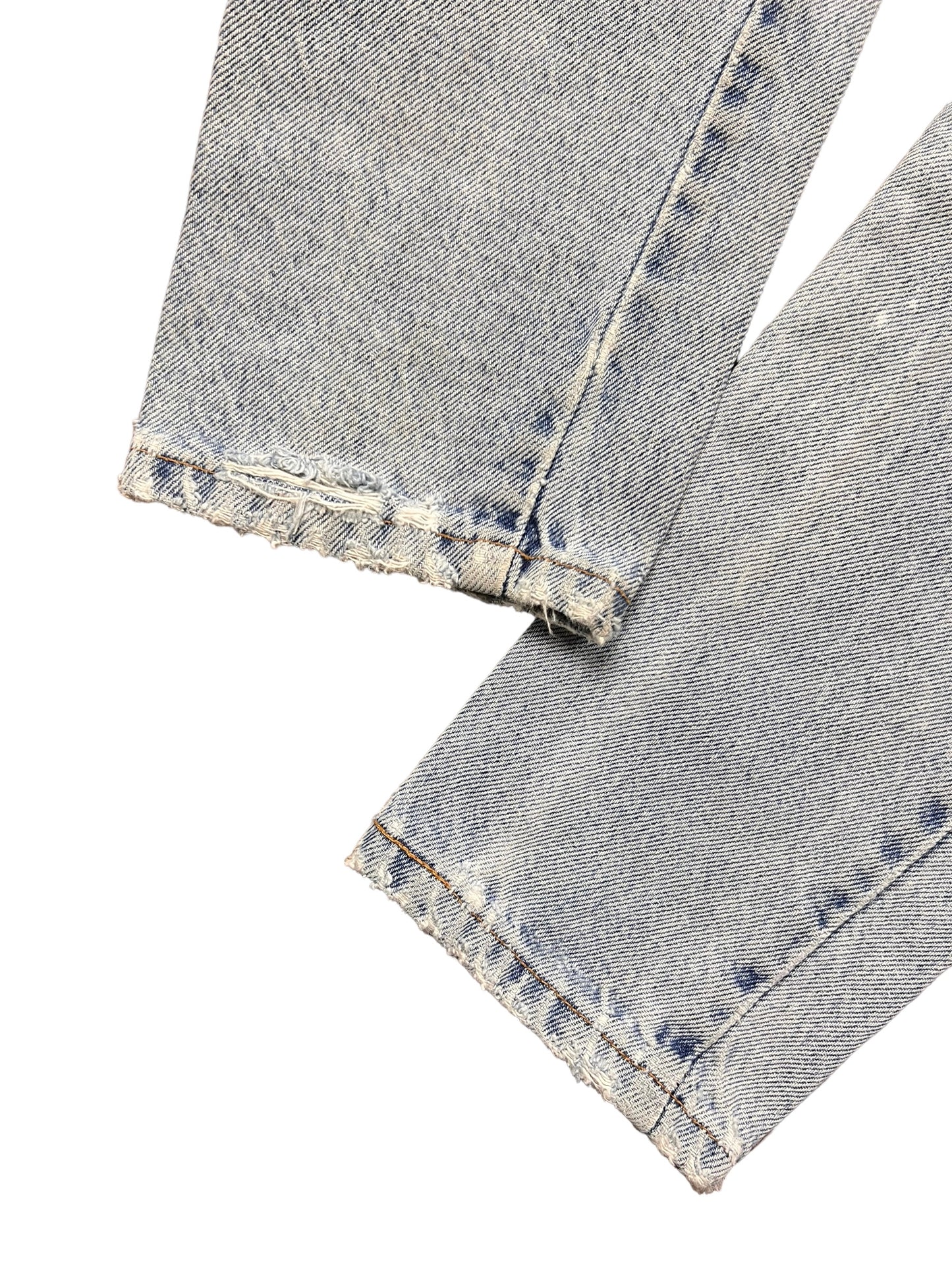 Levi’s 501 Light Wash Distressed Orange Tab Jeans - 24"