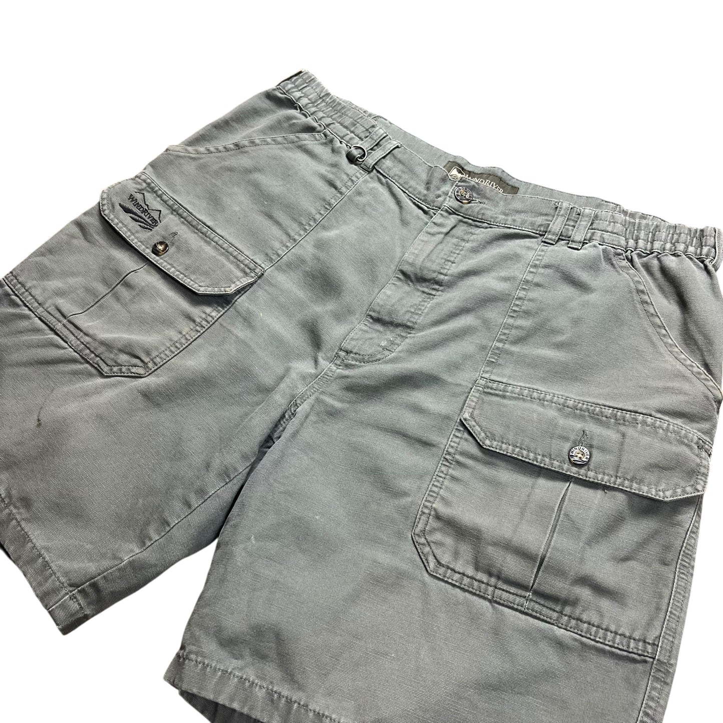 WindRiver Dark Green Cargo Shorts - 36”