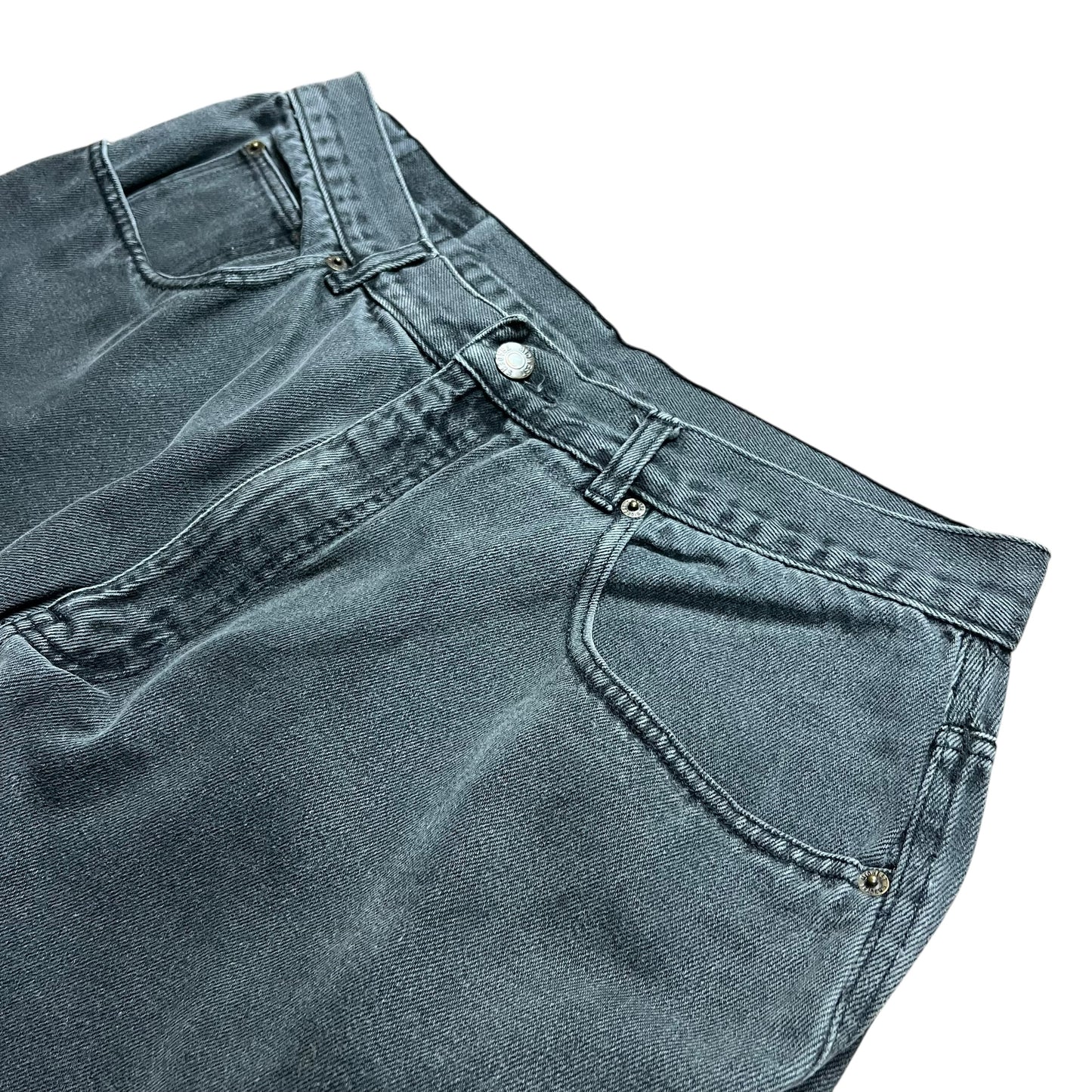 Midwest Traders Faded Black Jean Shorts - 34"