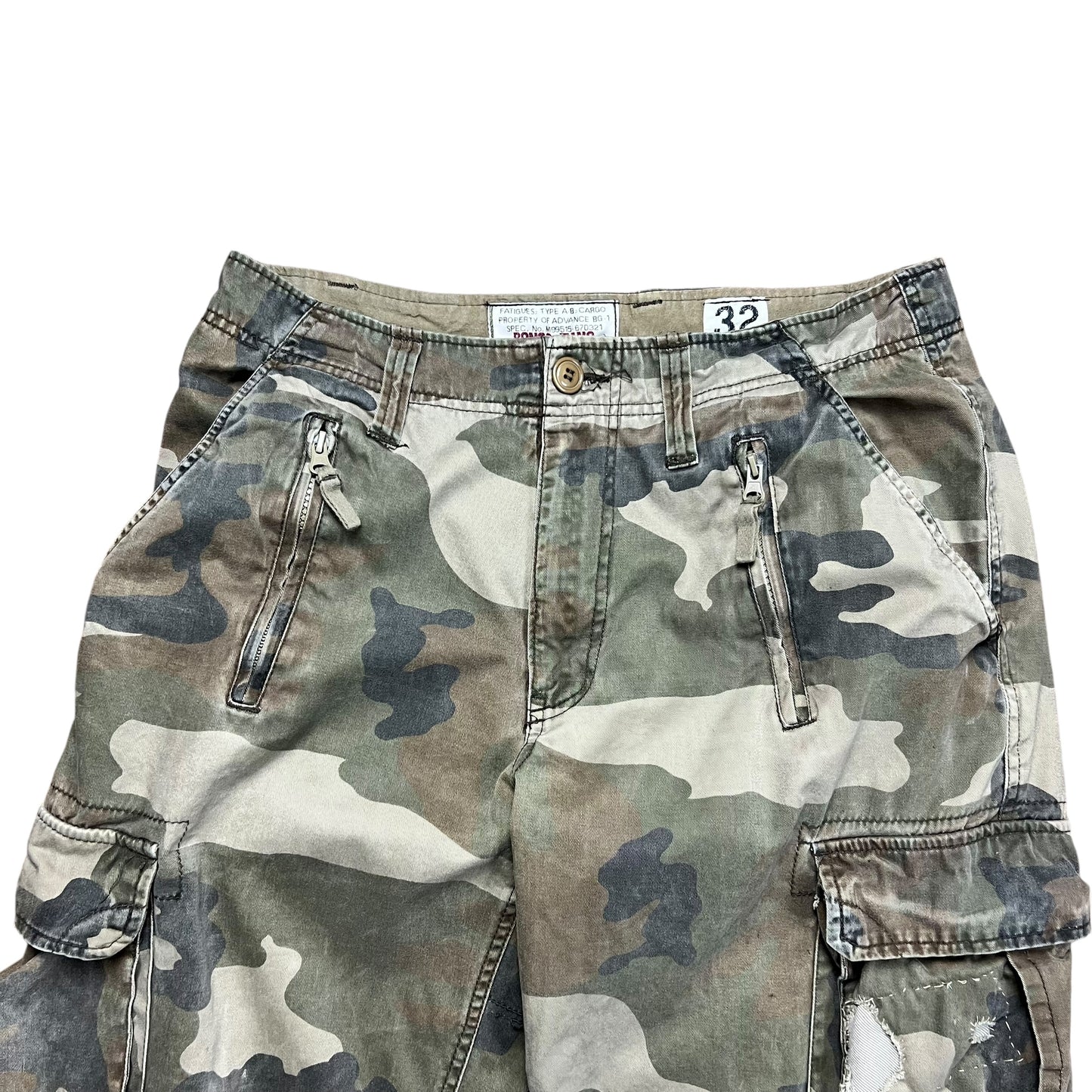 Bongo Jeans Faded Woodland Camo Cargo Pants - 32”