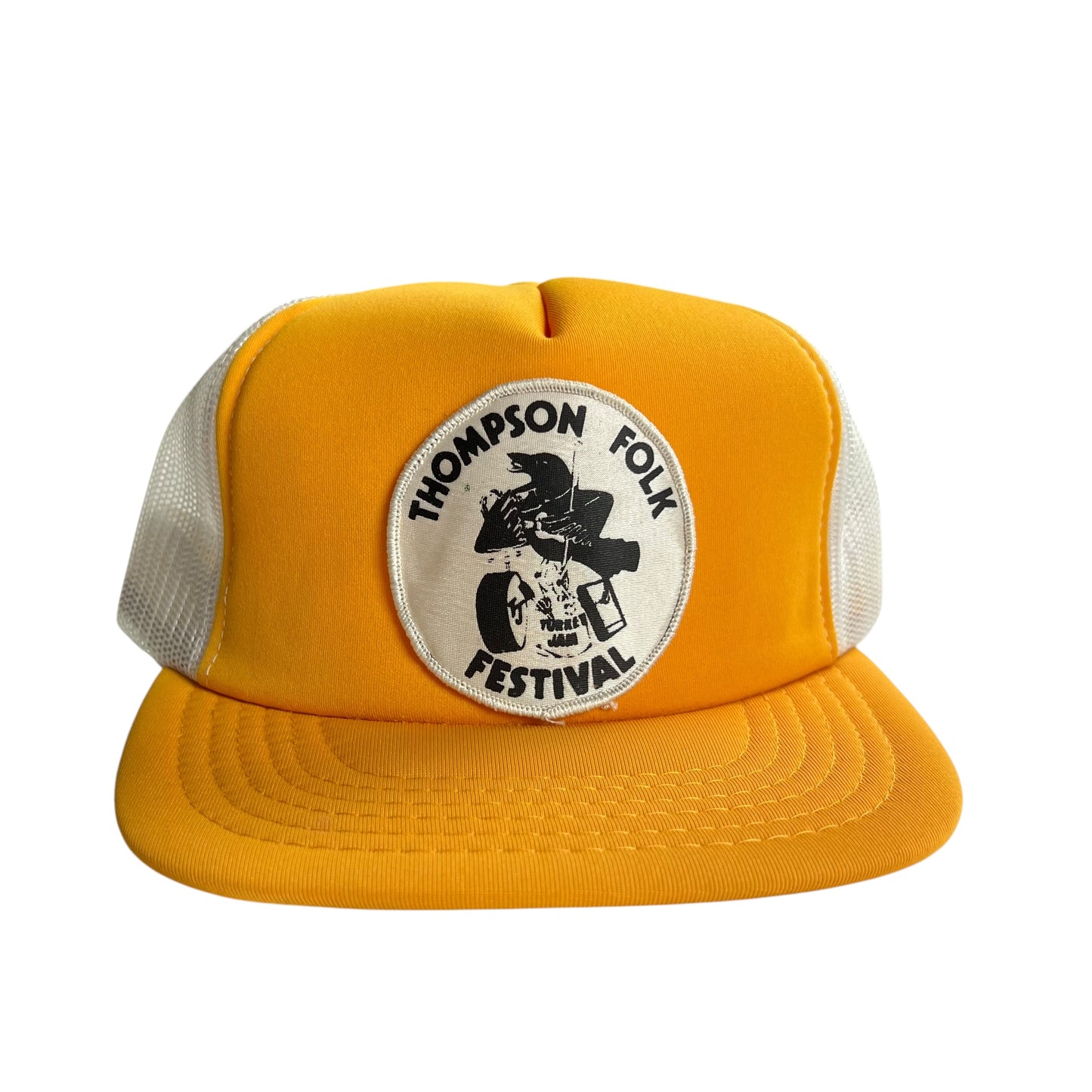 Yellow & White Thompson Folk Festival Trucker Hat