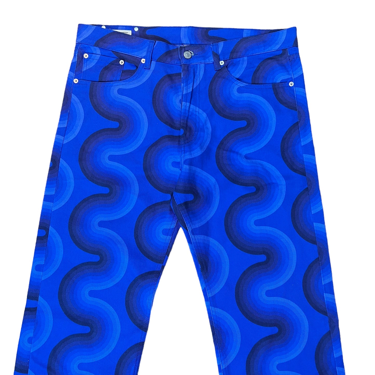 Dries Van Noten × Verner Panton Psychedelic Blue Jeans - 34"