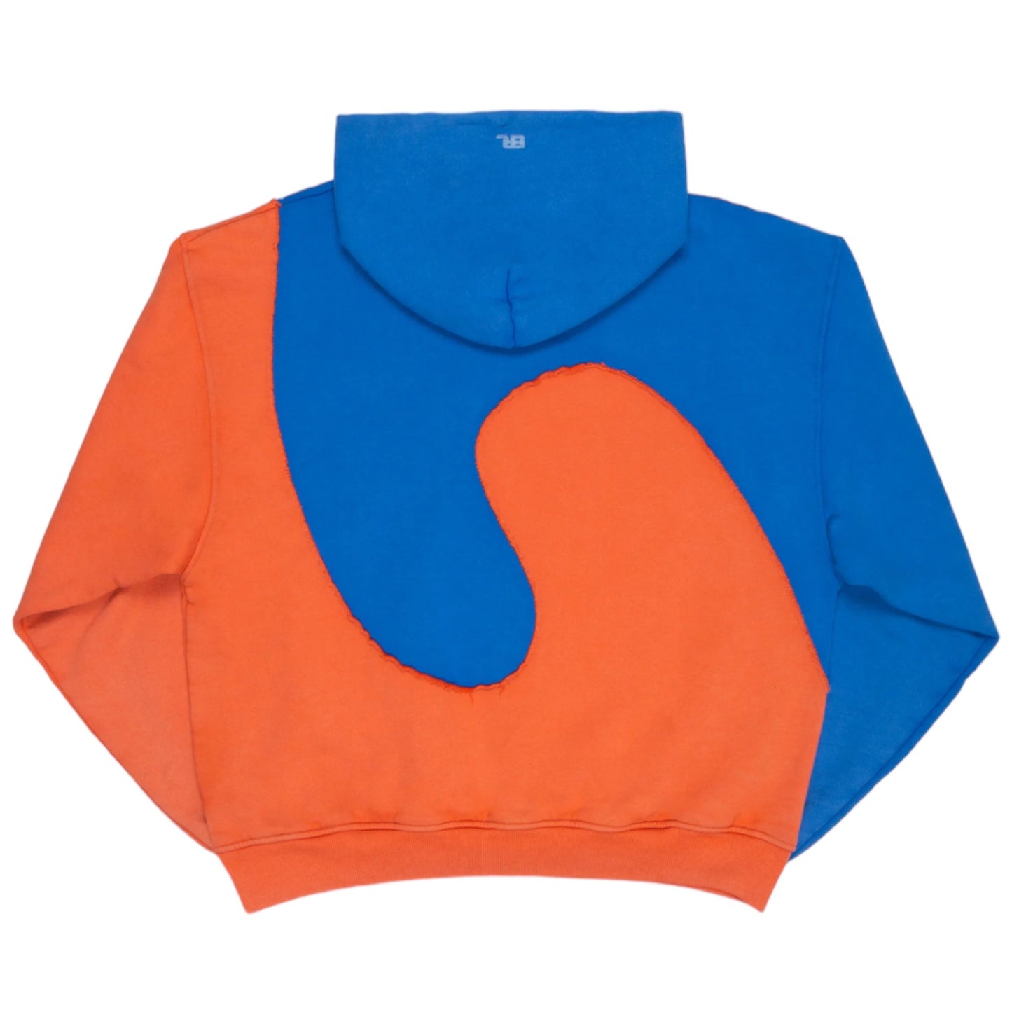 ERL Blue & Orange Swirl Hoodie - L