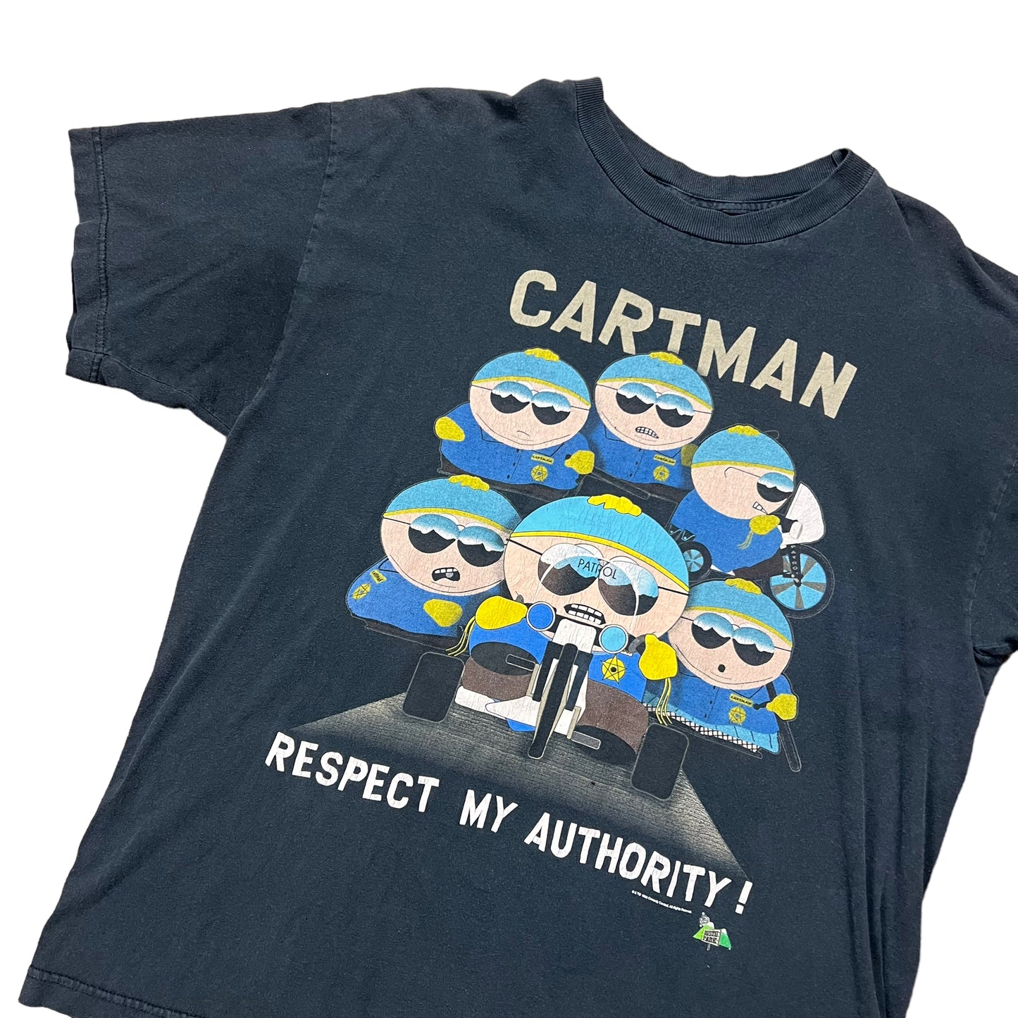 1998 South Park Respect My Authority Cartman T-shirt - XL