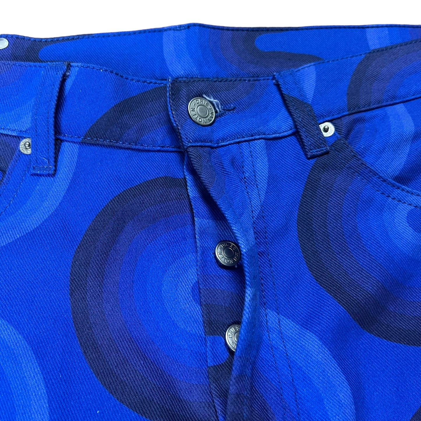 Dries Van Noten × Verner Panton Psychedelic Blue Jeans - 34"