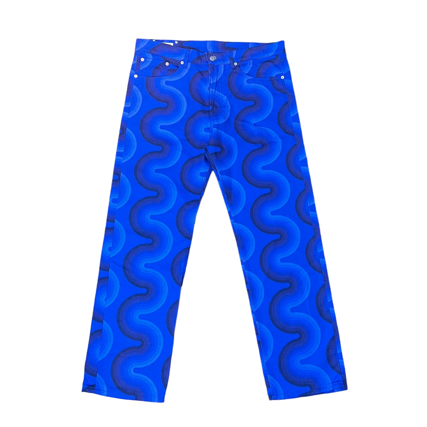 Dries Van Noten × Verner Panton Psychedelic Blue Jeans - 34"