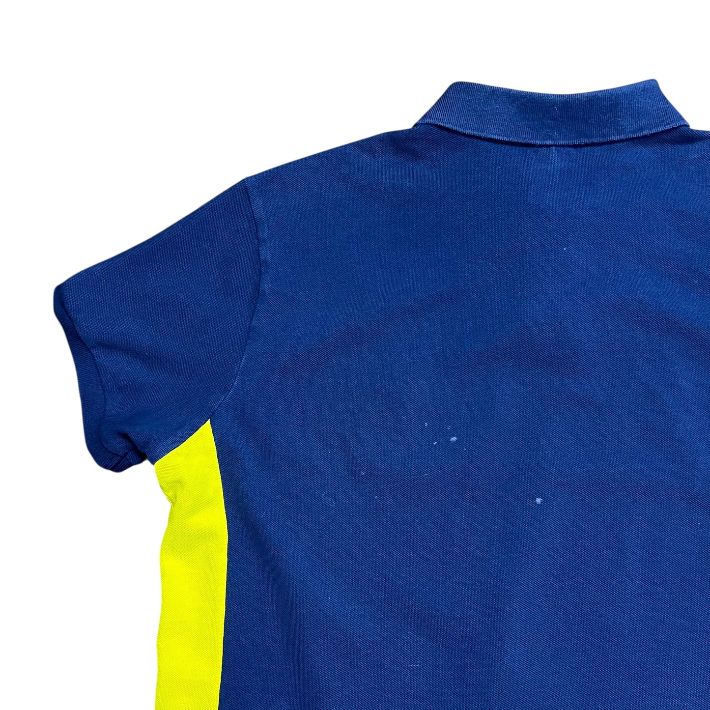 Polo Ralph Lauren Navy & Yellow Big Pony Polo Shirt - L