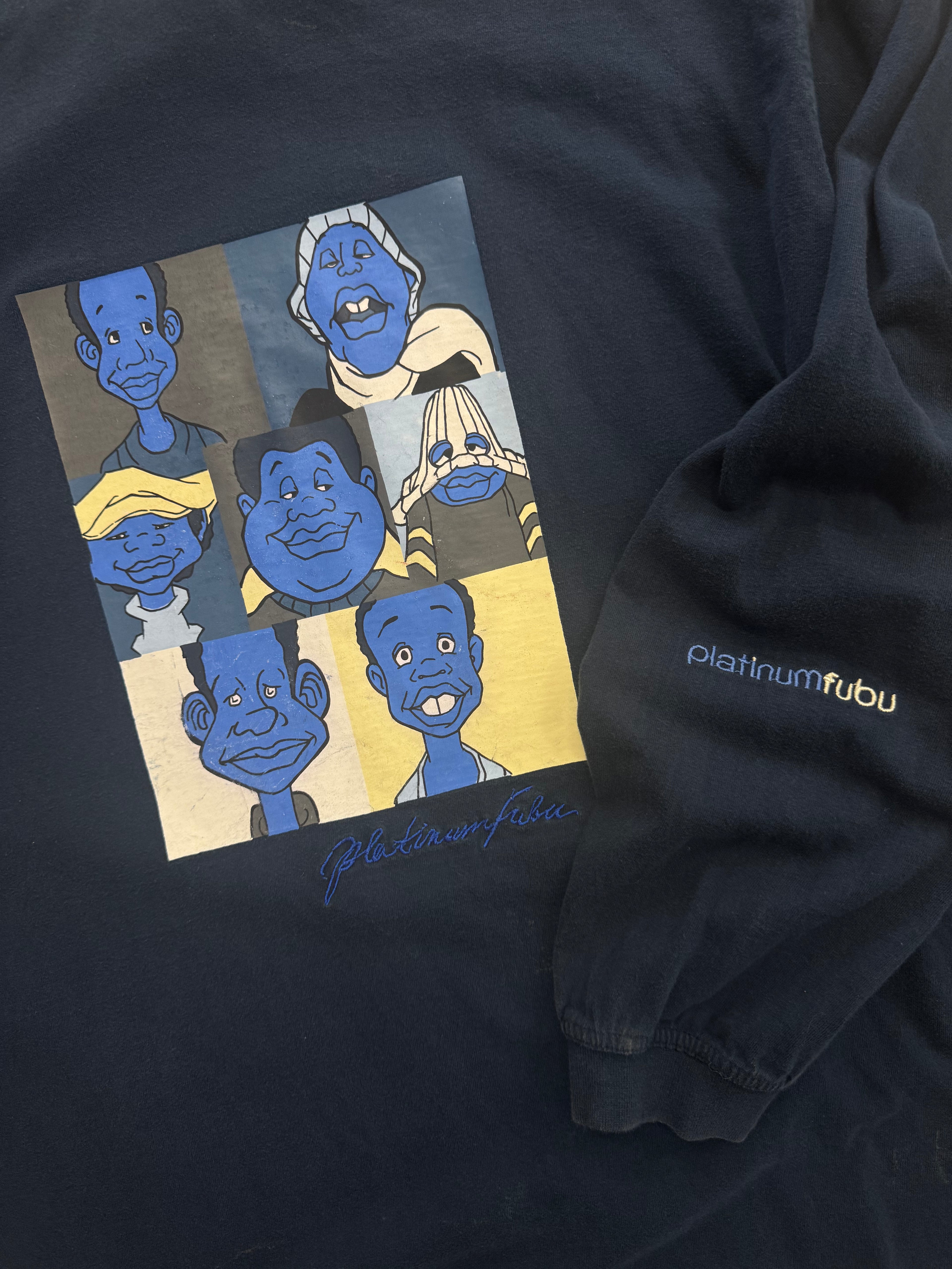 Platinum FUBU Fat Albert & The Junkyard Gang Langarmshirt - XL