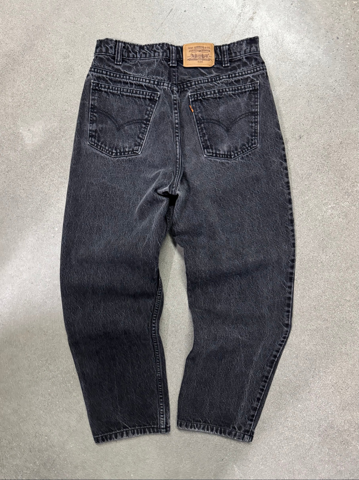 Faded Levi's 634 Orange Tab Jeans - 30"