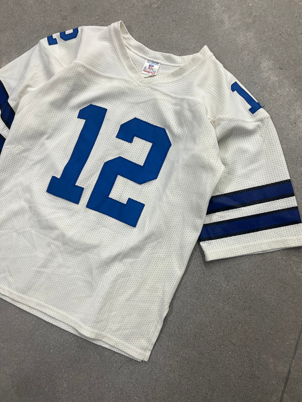 Ravens Knit Dallas Cowboys Roger Staubach NFL Football Jersey - L