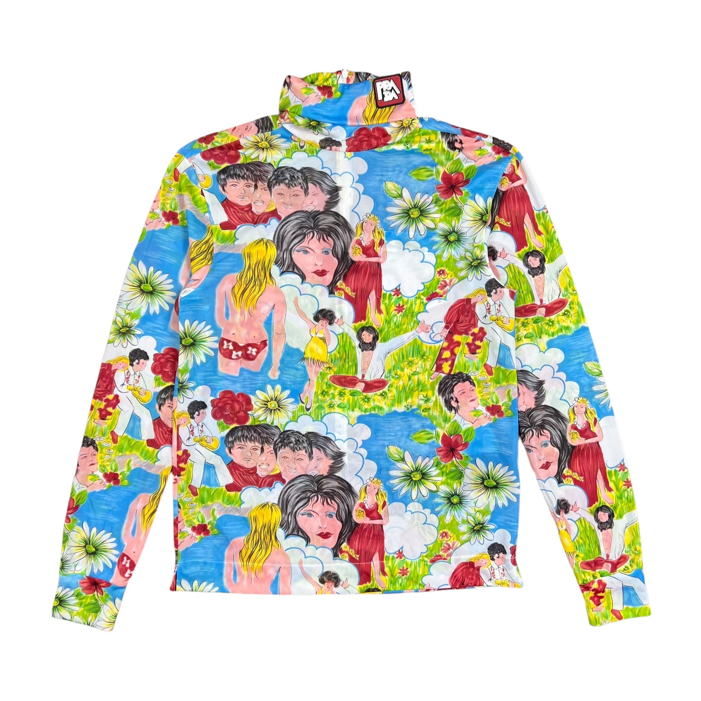 Prada Flashback Print Turtleneck - L