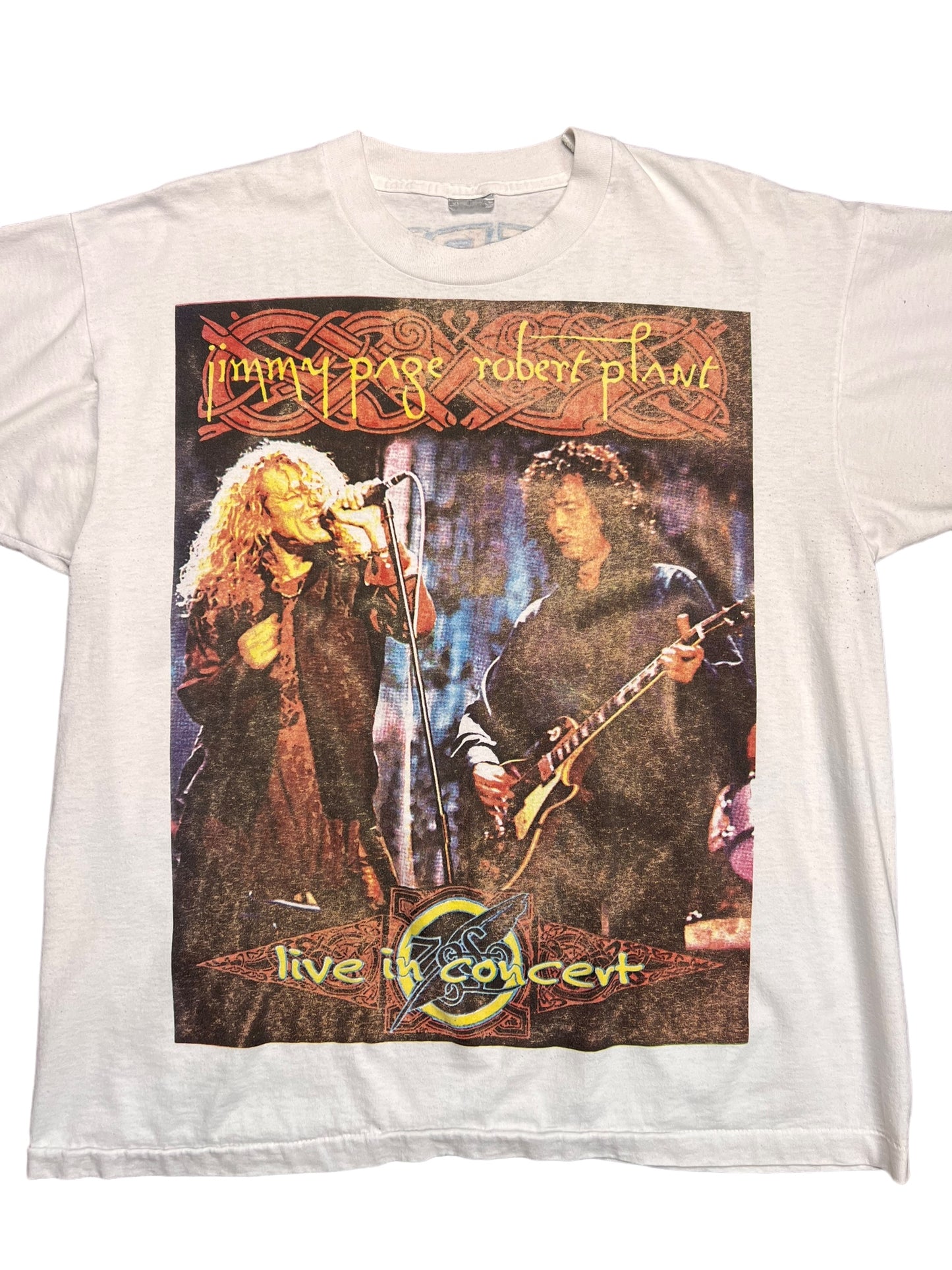 1995 Jimmy Page & Robert Plant Led Zeppelin T-shirt - XL