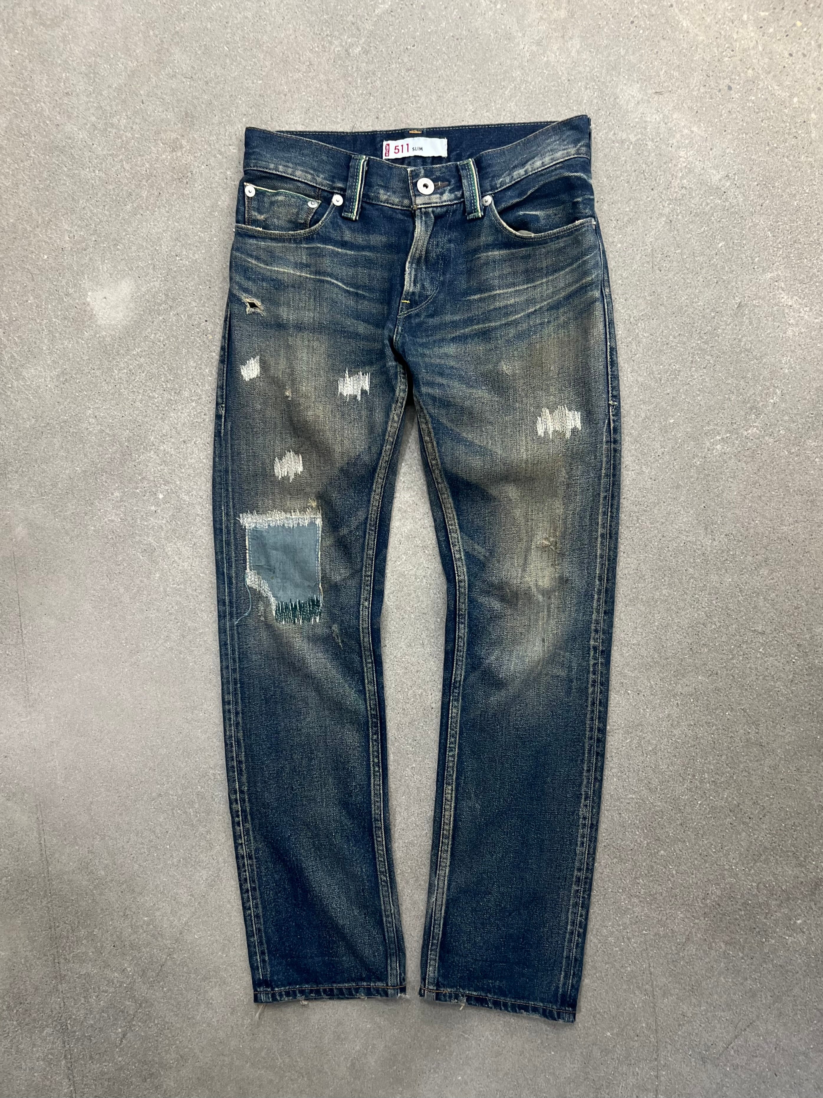 Levi’s 511 Repaired Japanese Selvedge Jeans - 30”