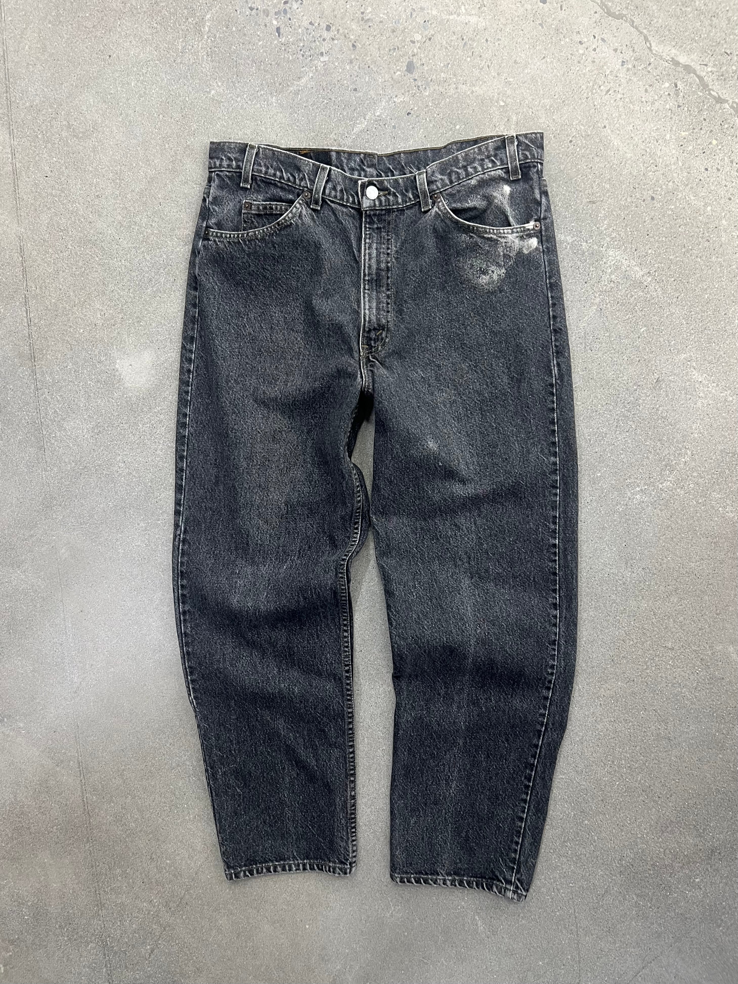 Faded Levi’s 550 Orange Tab Jeans - 36”