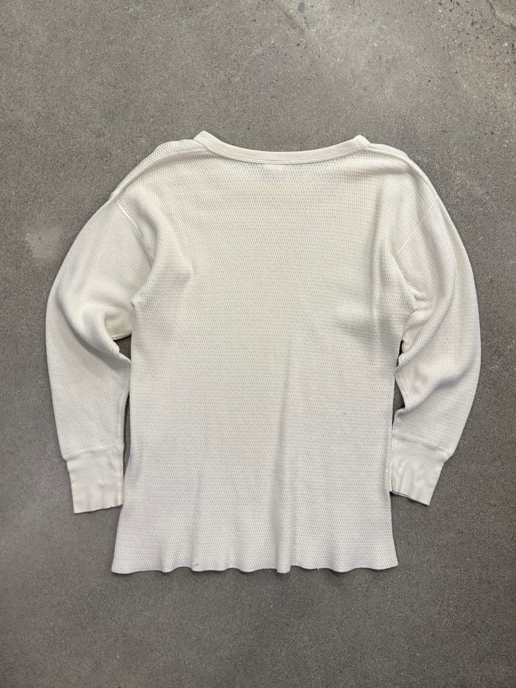 B.V.D. Blank Waffle-Knit Long Sleeve Thermal Shirt - L
