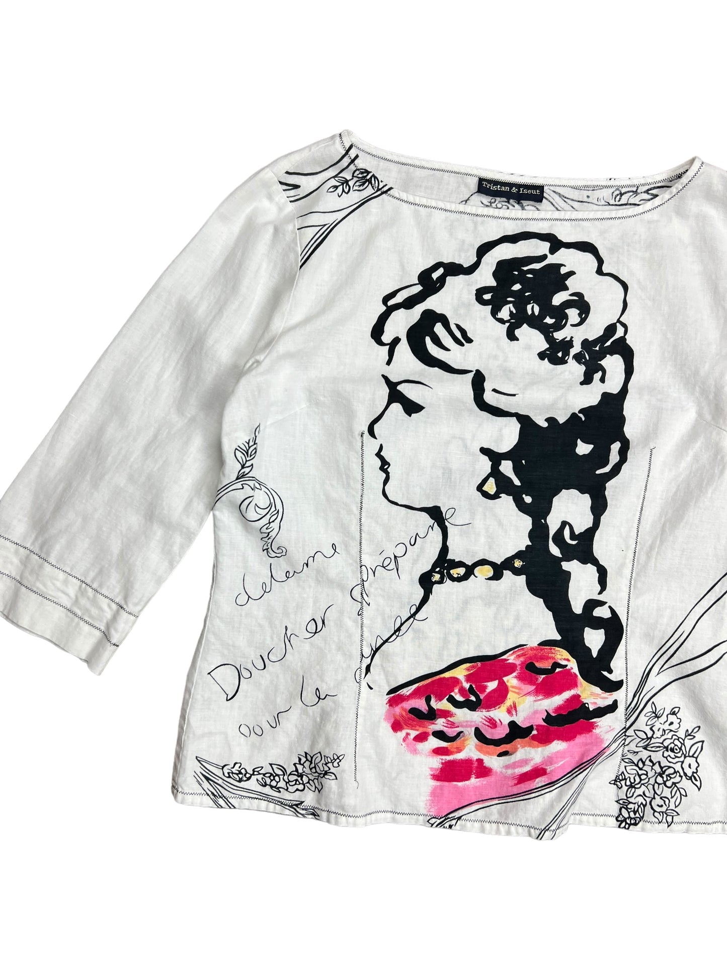 Tristen & Iseut French Portrait Long Sleeve Shirt - M
