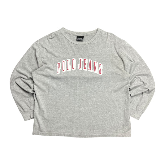Polo Jeans Co. Grey Logo Long-sleeve Shirt - XL