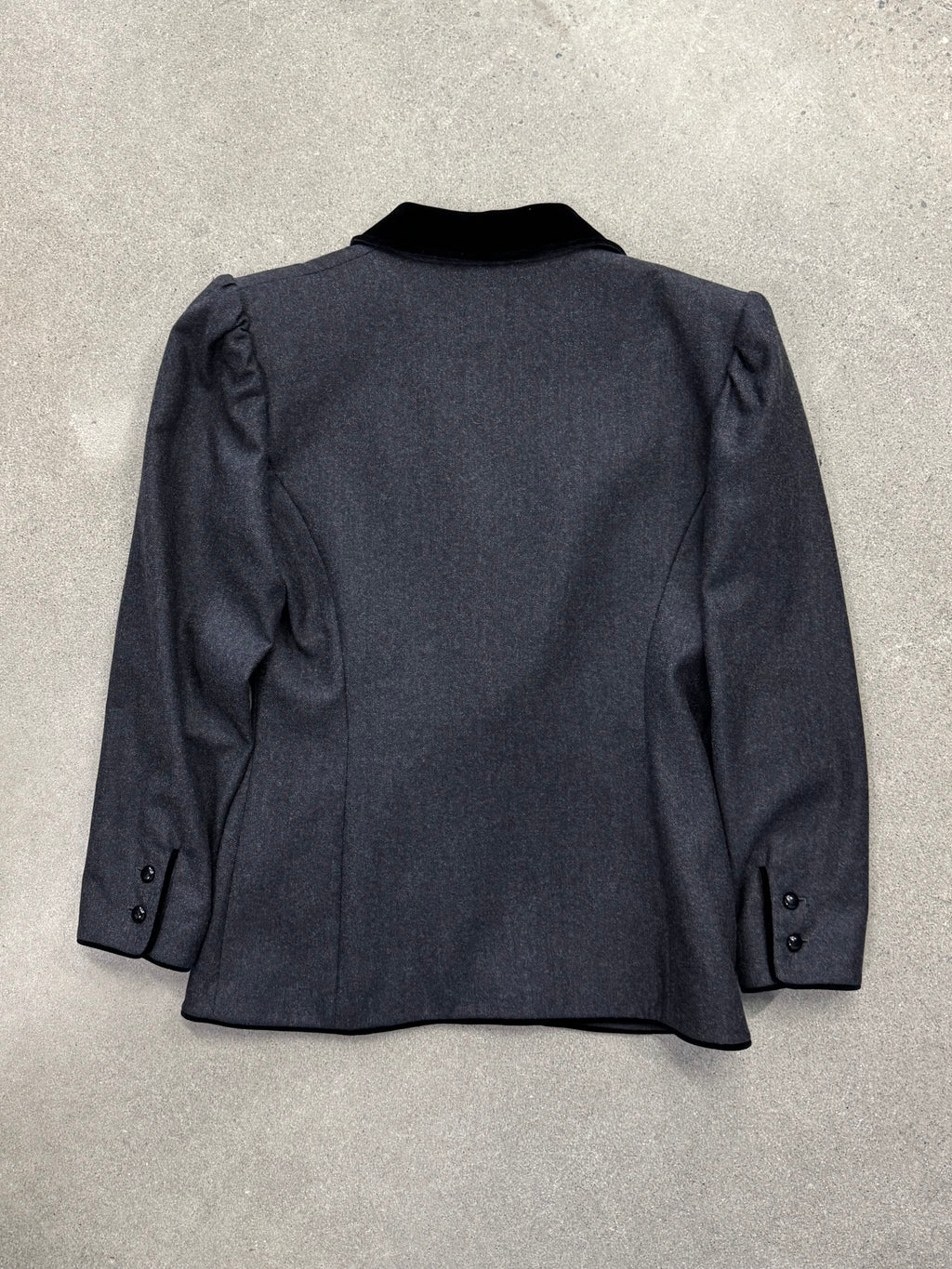 Valentino Boutique Velvet-Trimmed Blazer - M