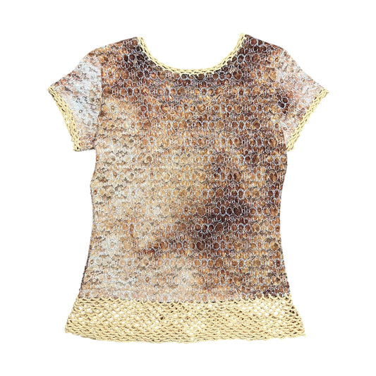 COMO Laced Flower Top - M