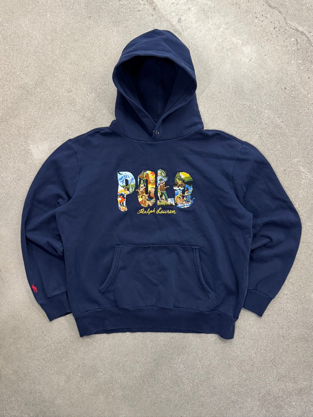 Polo Ralph Lauren Outdoor Sportsman Embroidered Pullover Hoodie - L